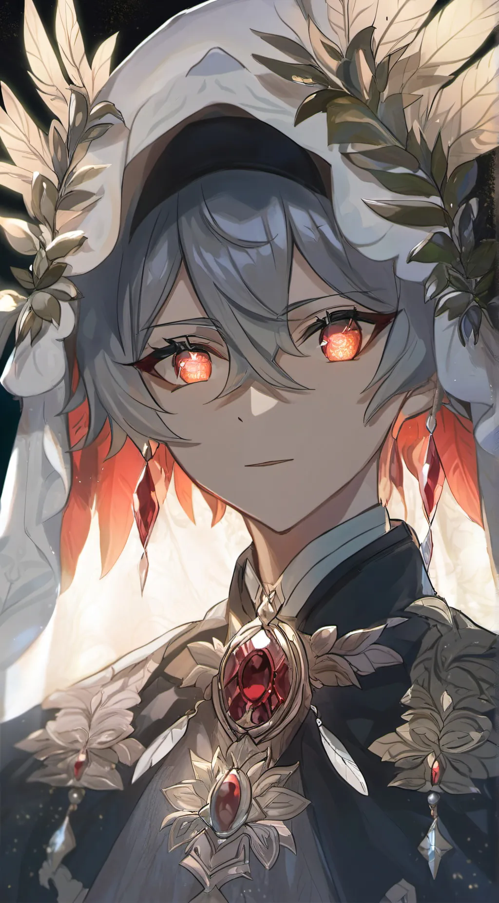 ai character: Violet background