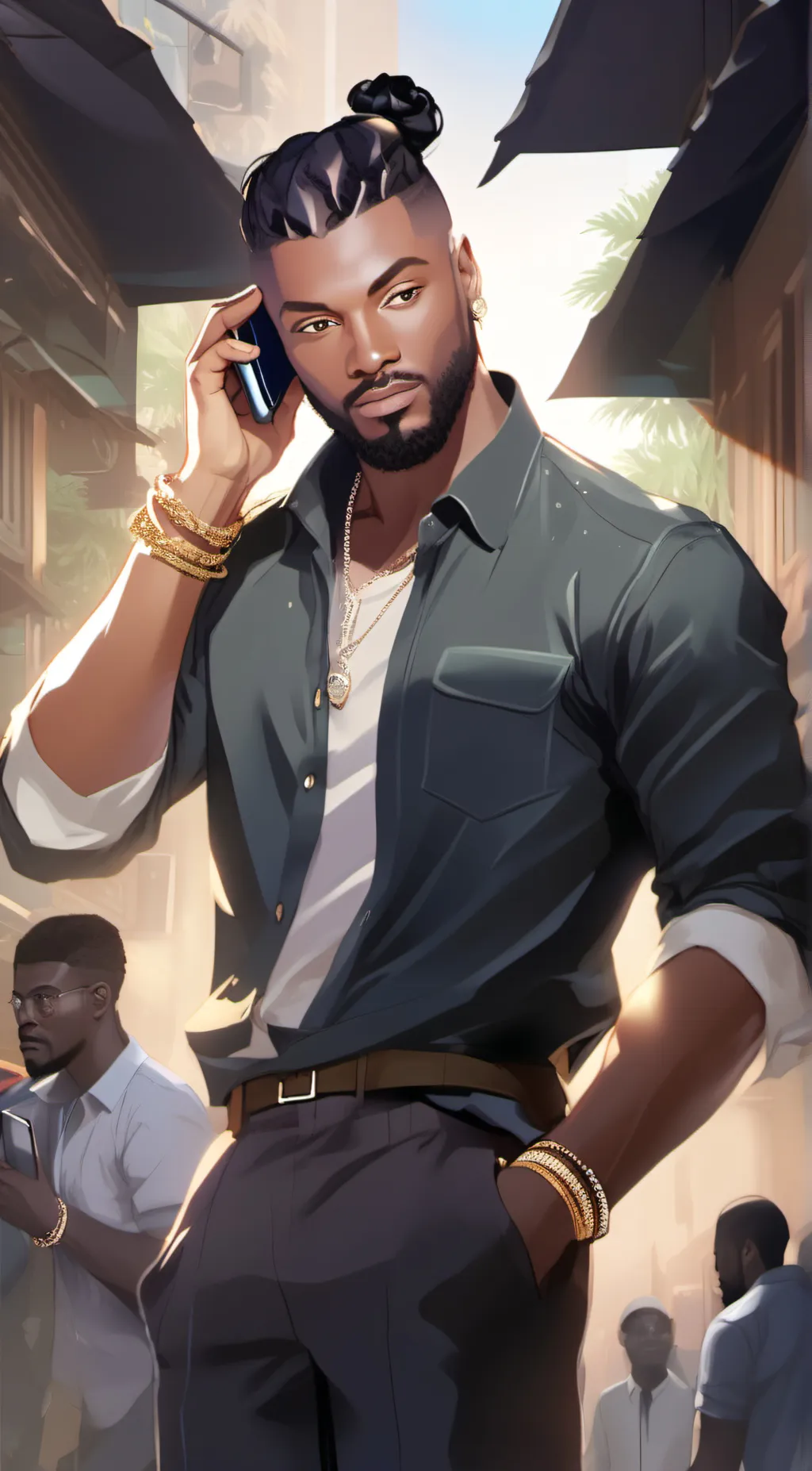 ai character: CJ PJ background