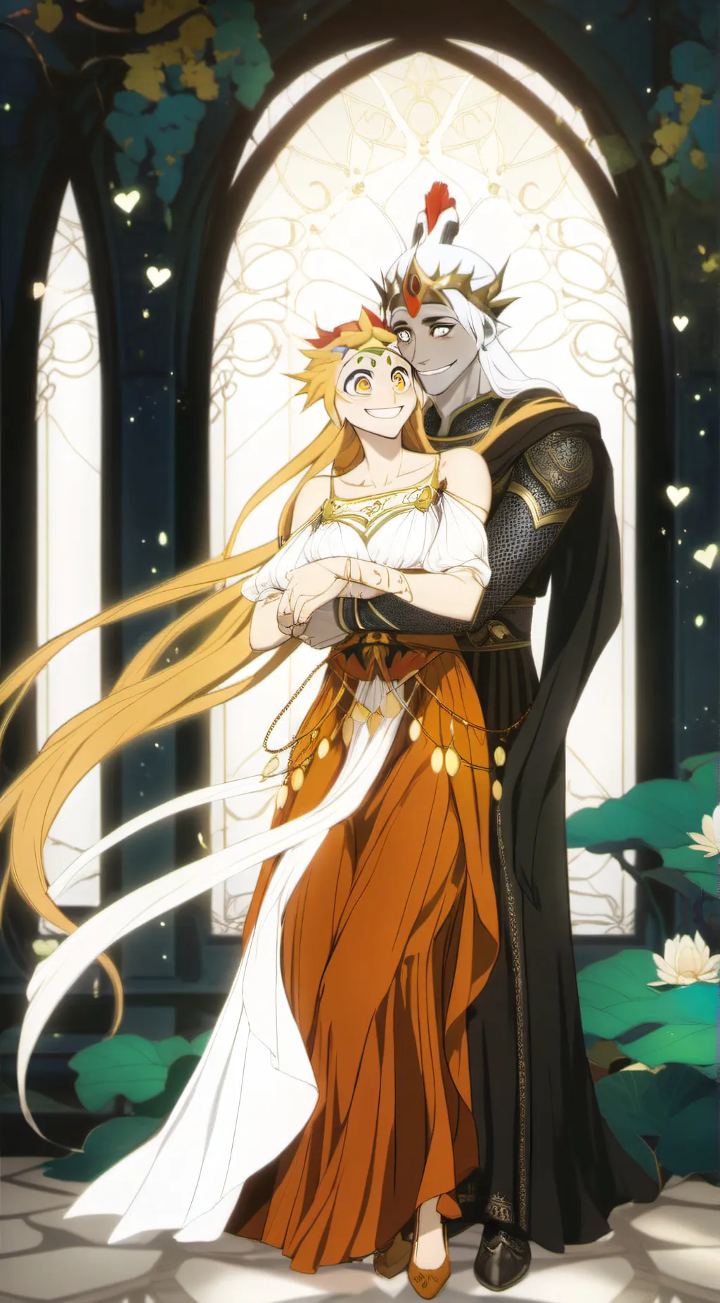 ai character:  love & hate bad background