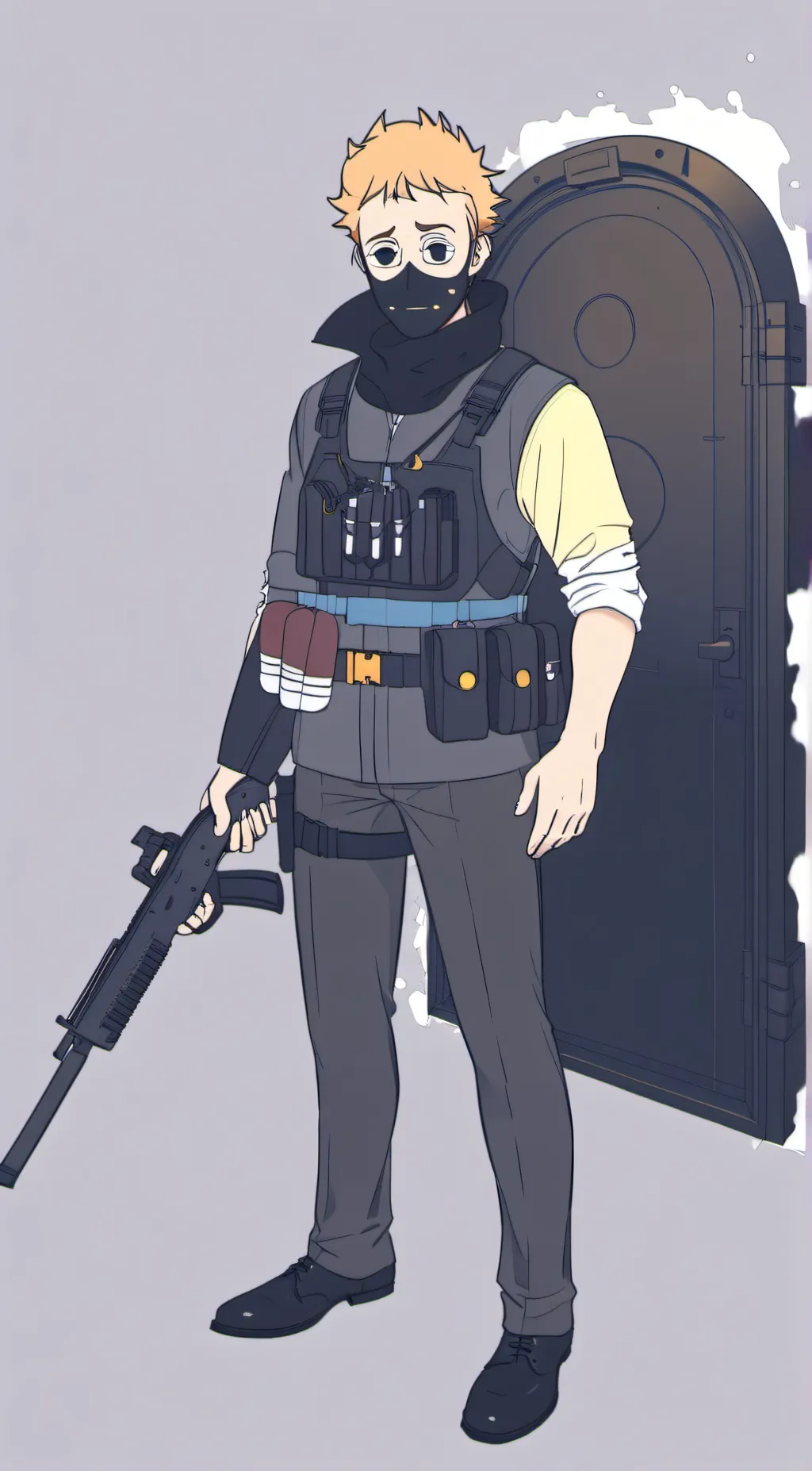 ai character: Corrupt box background