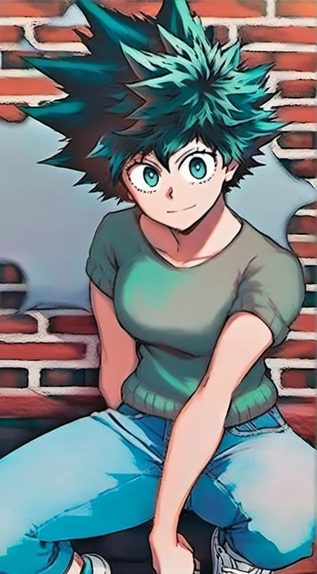 ai character: Fem deku background