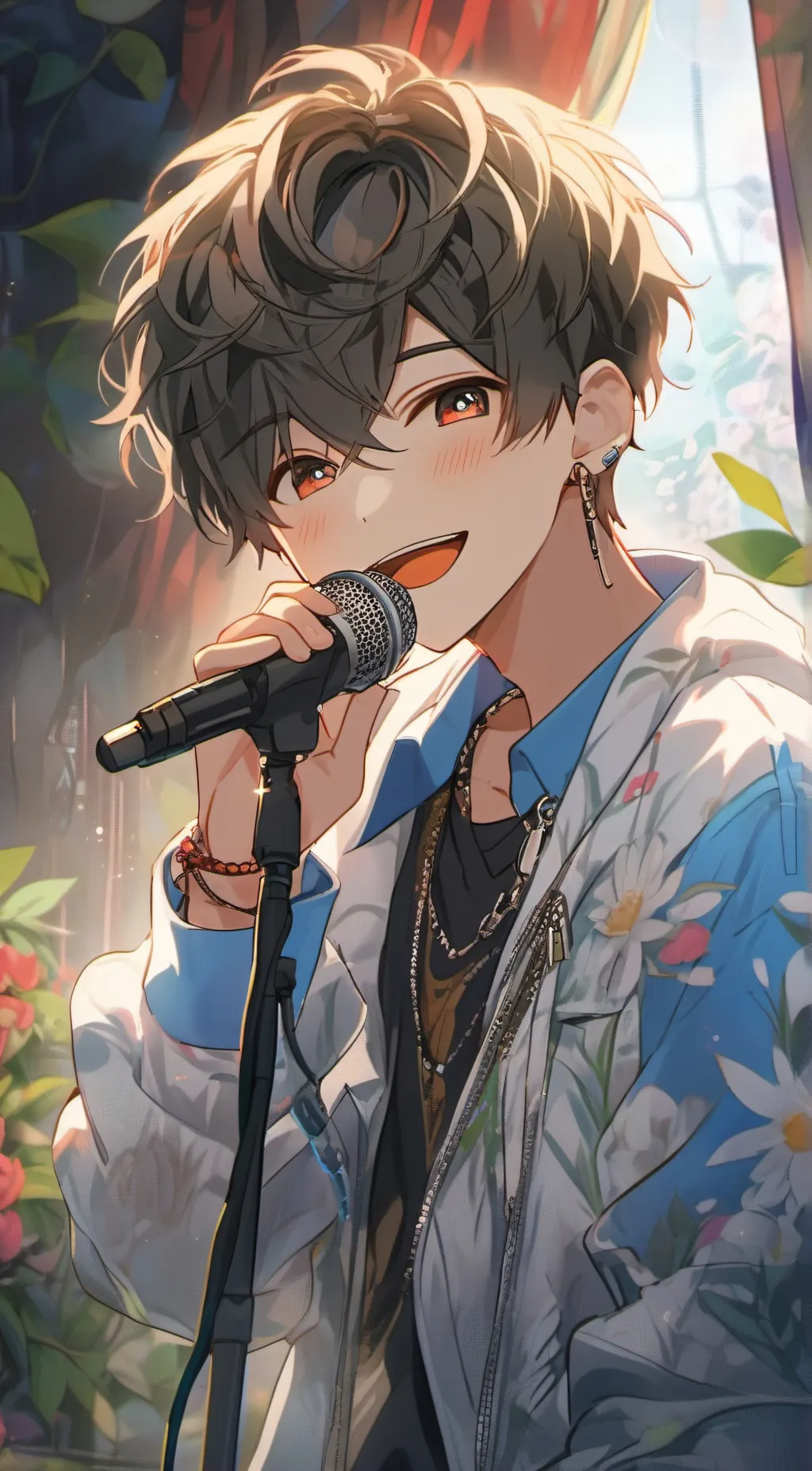 ai character: ash background