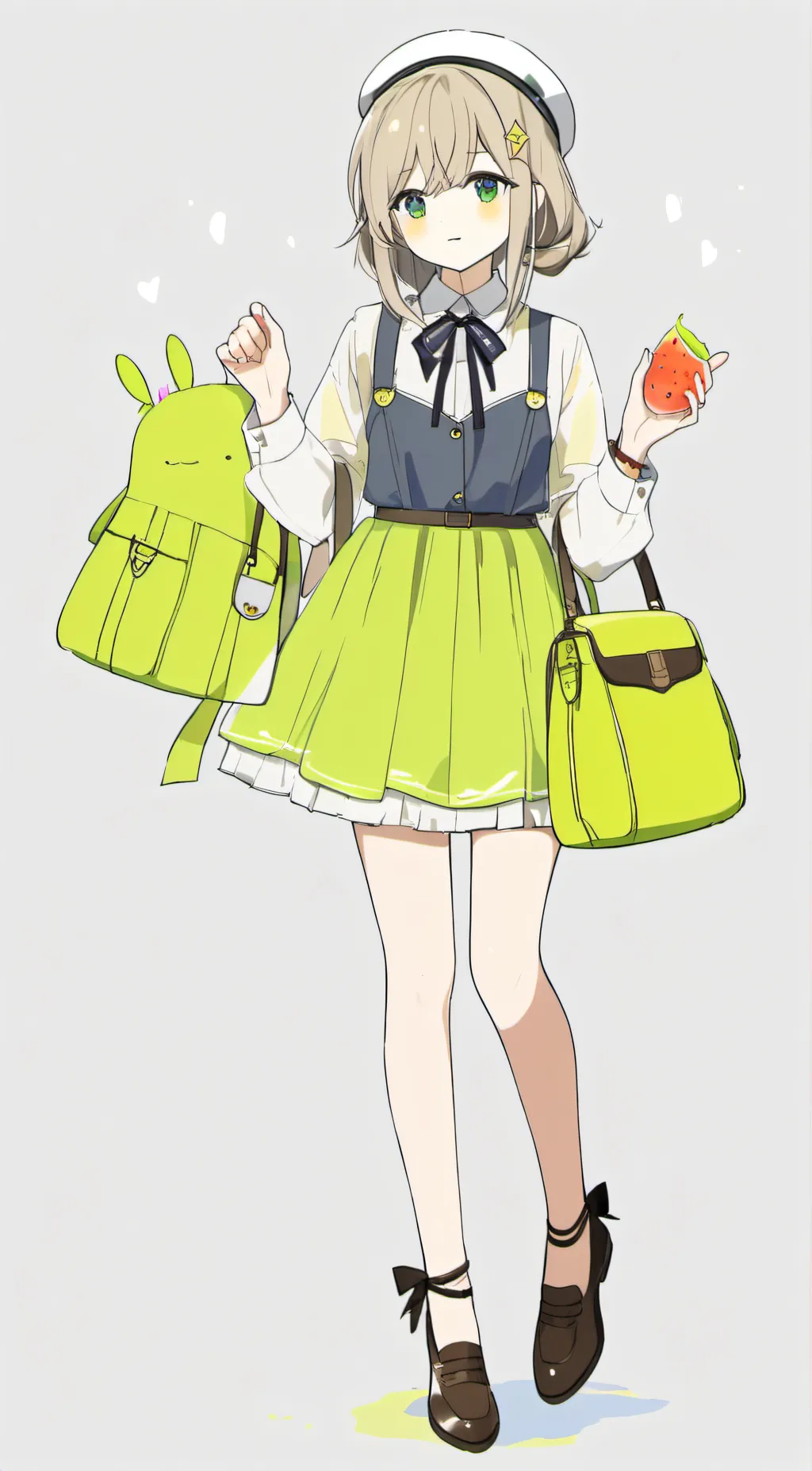 ai character: New gen anime  background