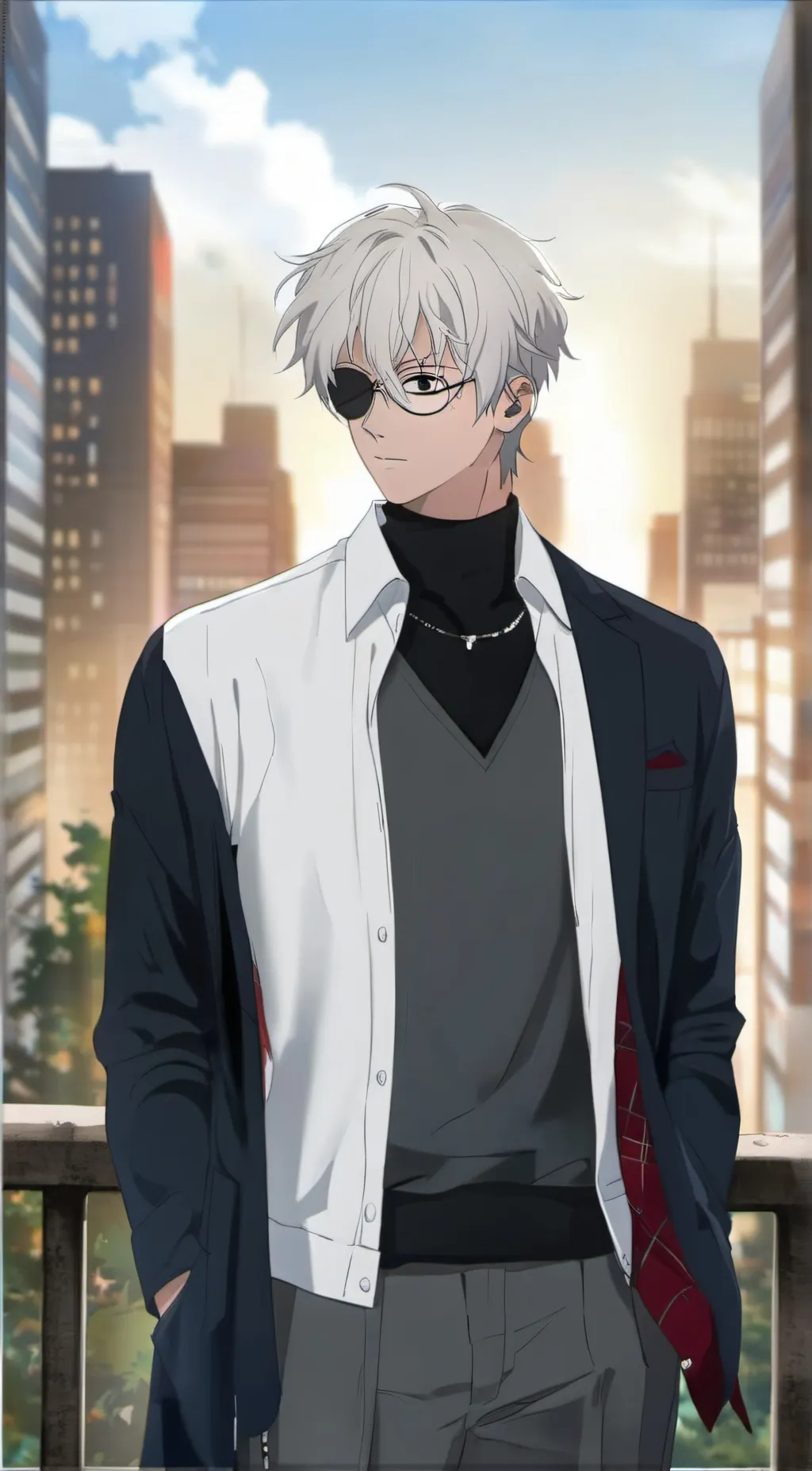 ai character: gojo satuto background