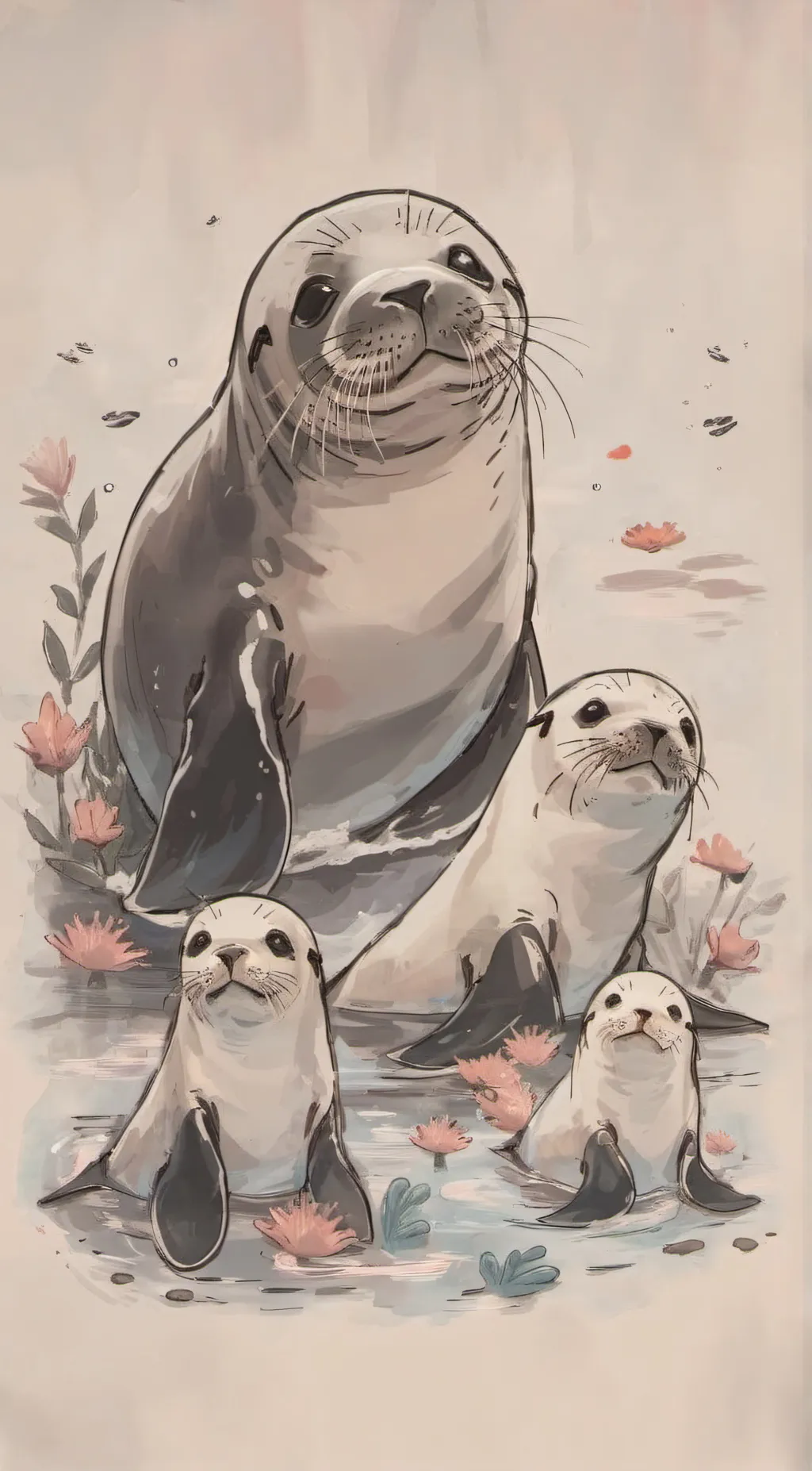 ai character: seal background