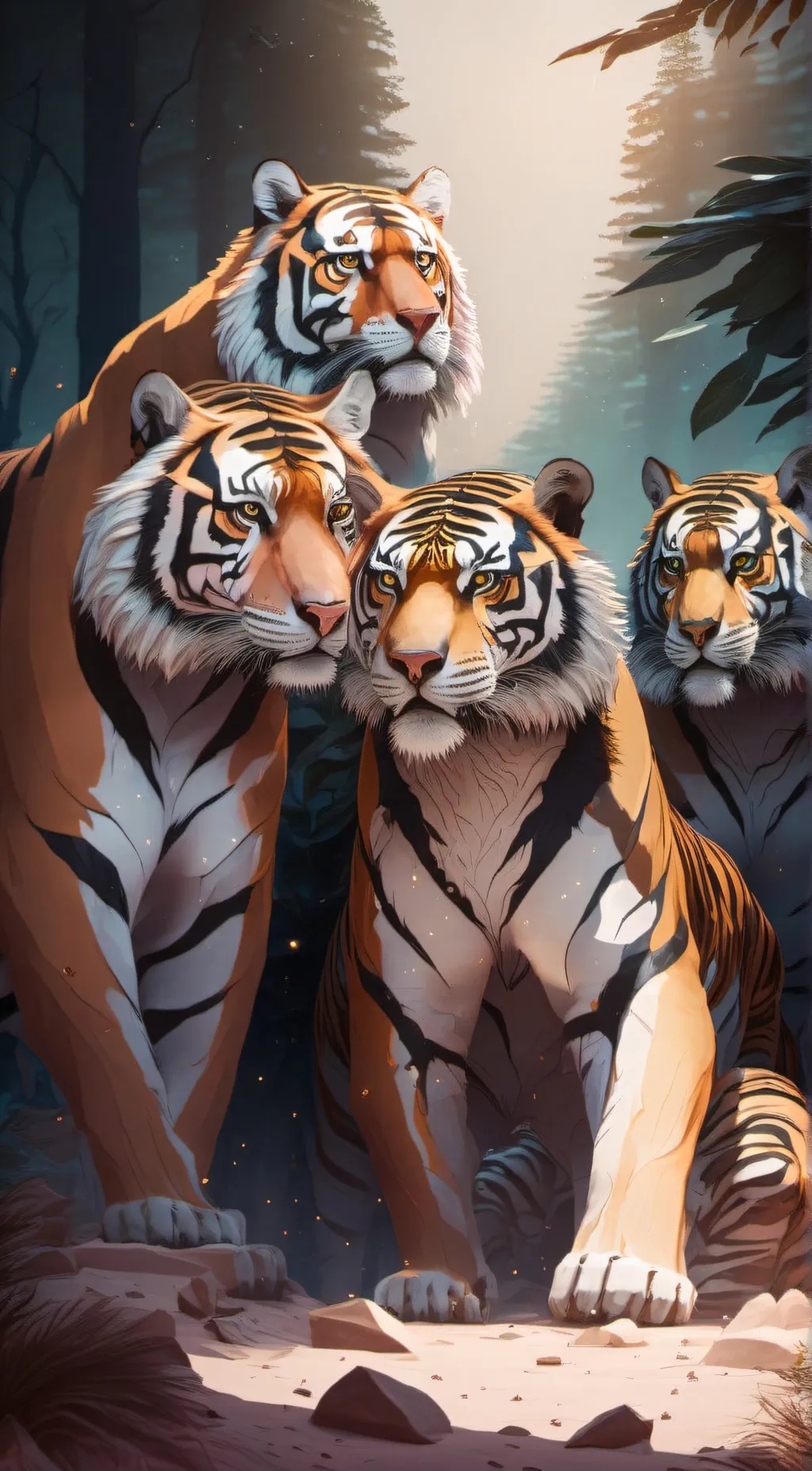 ai character: Tiger's pack background