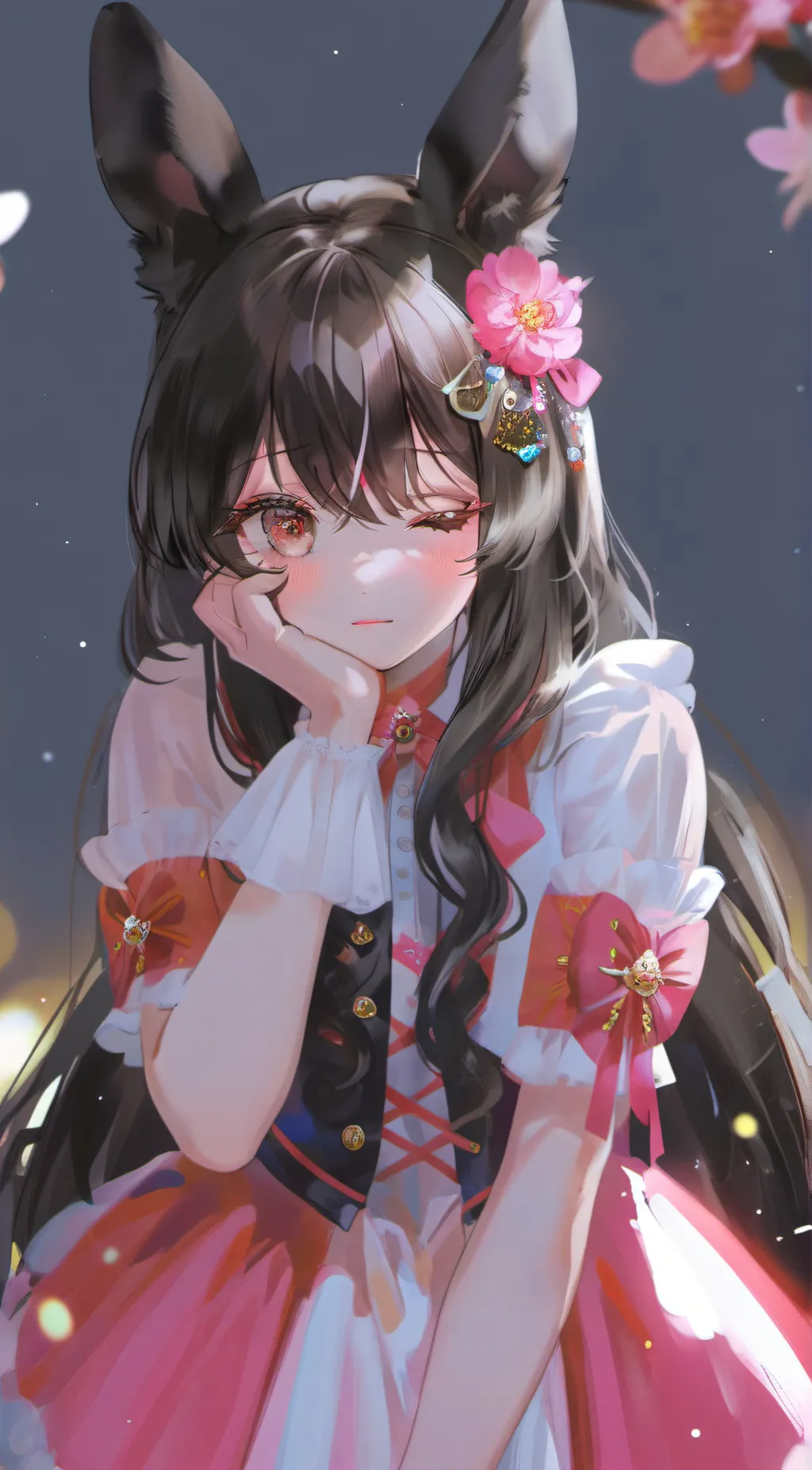 ai character: Rose background