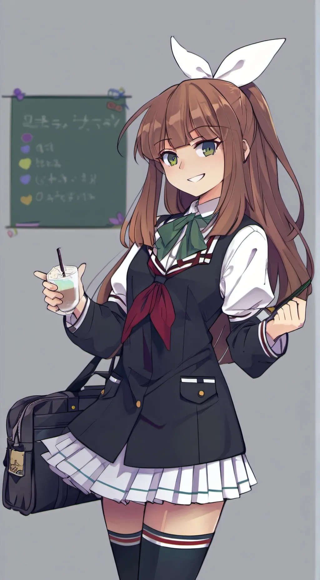 ai character: Monika  background