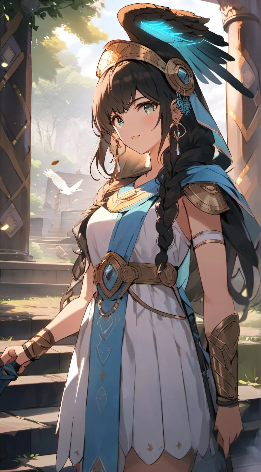 ai character: Katie  background