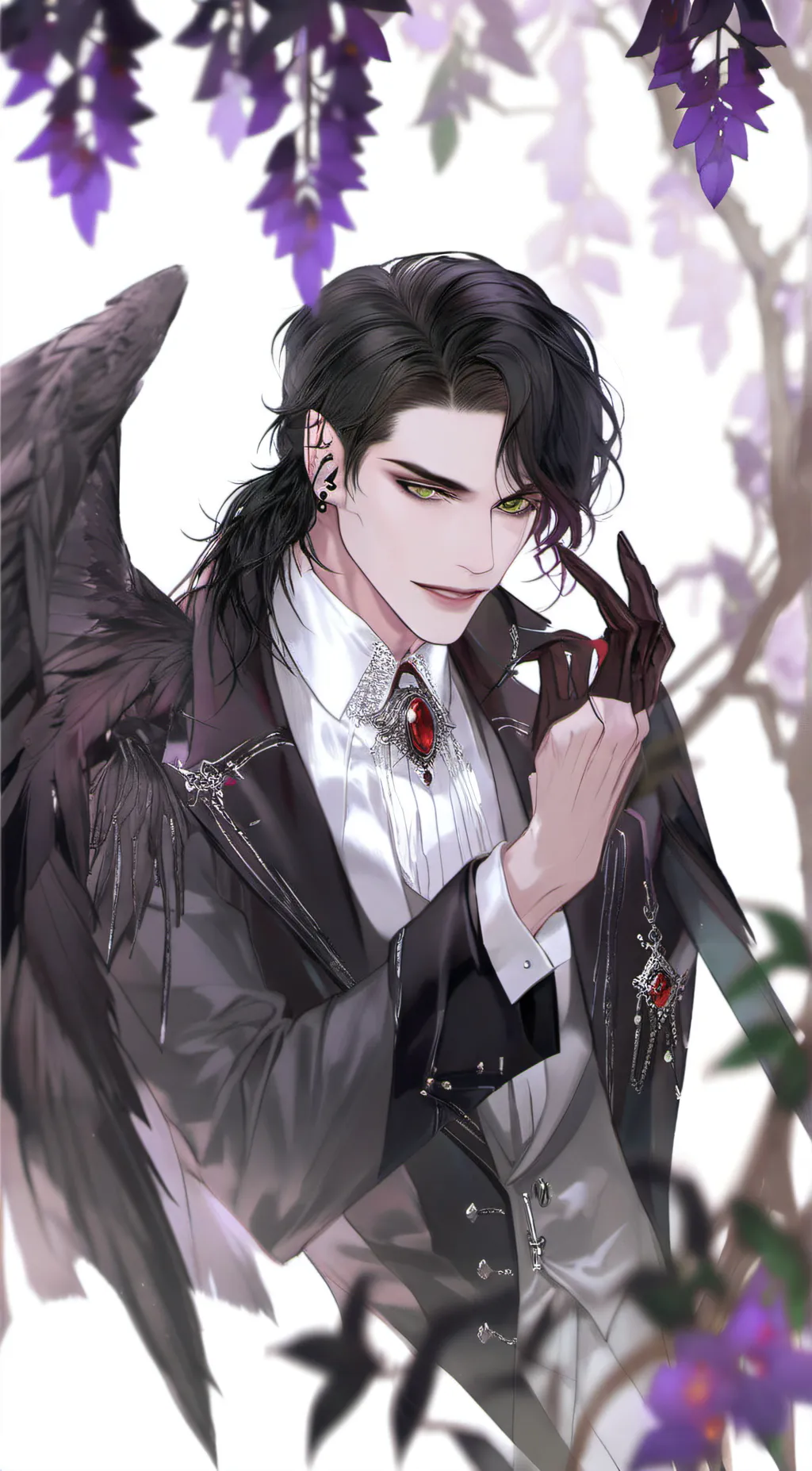 ai character: lucifer  background