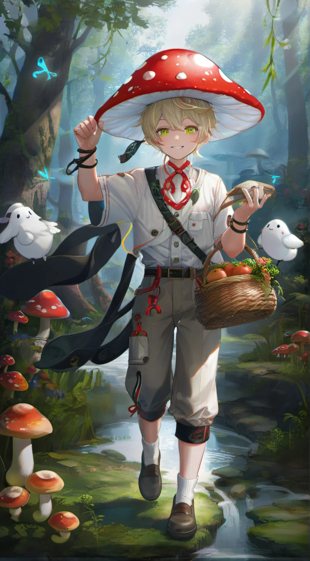 ai character: Forest of Fun(Mha) background