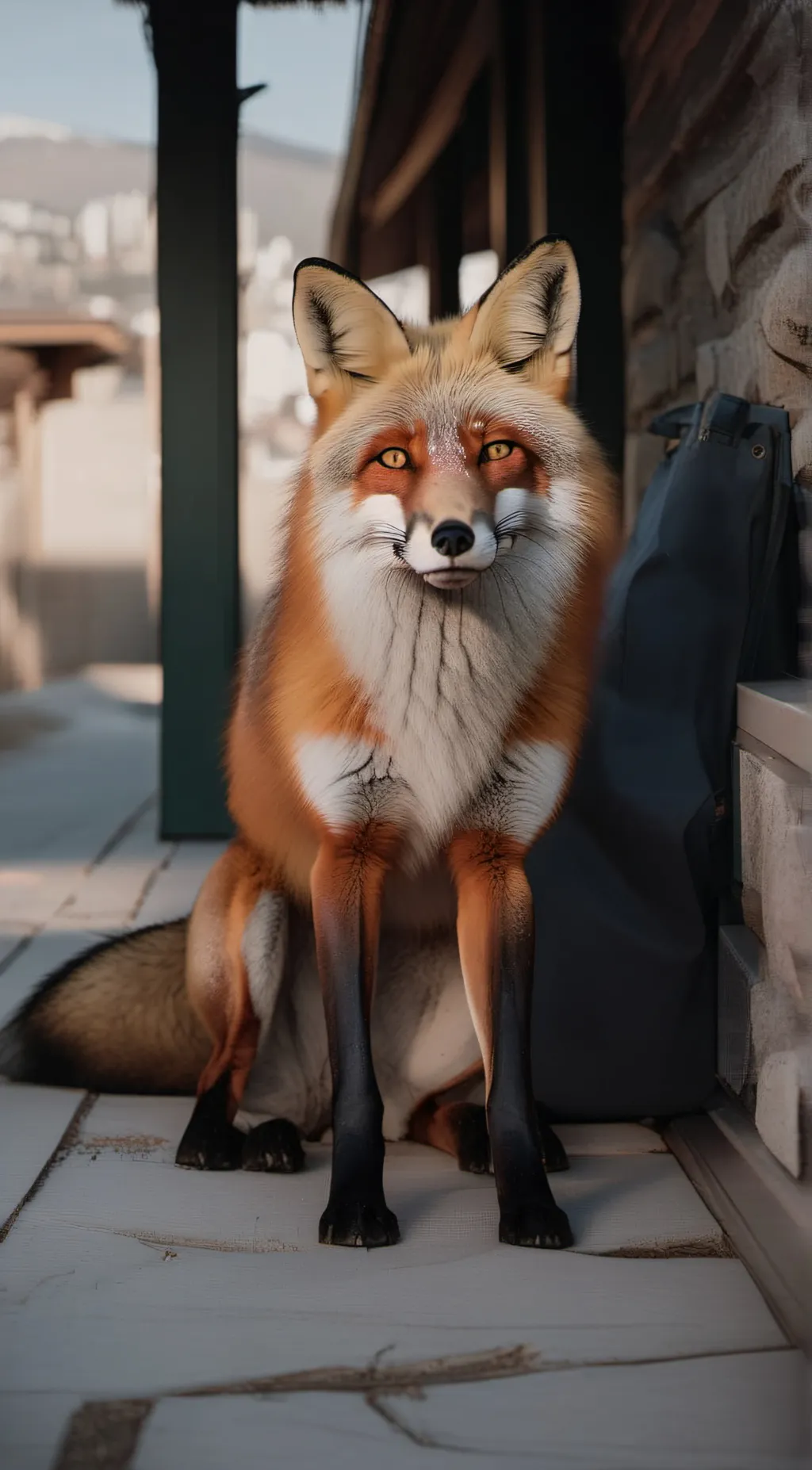 ai character: well, moonlight  background