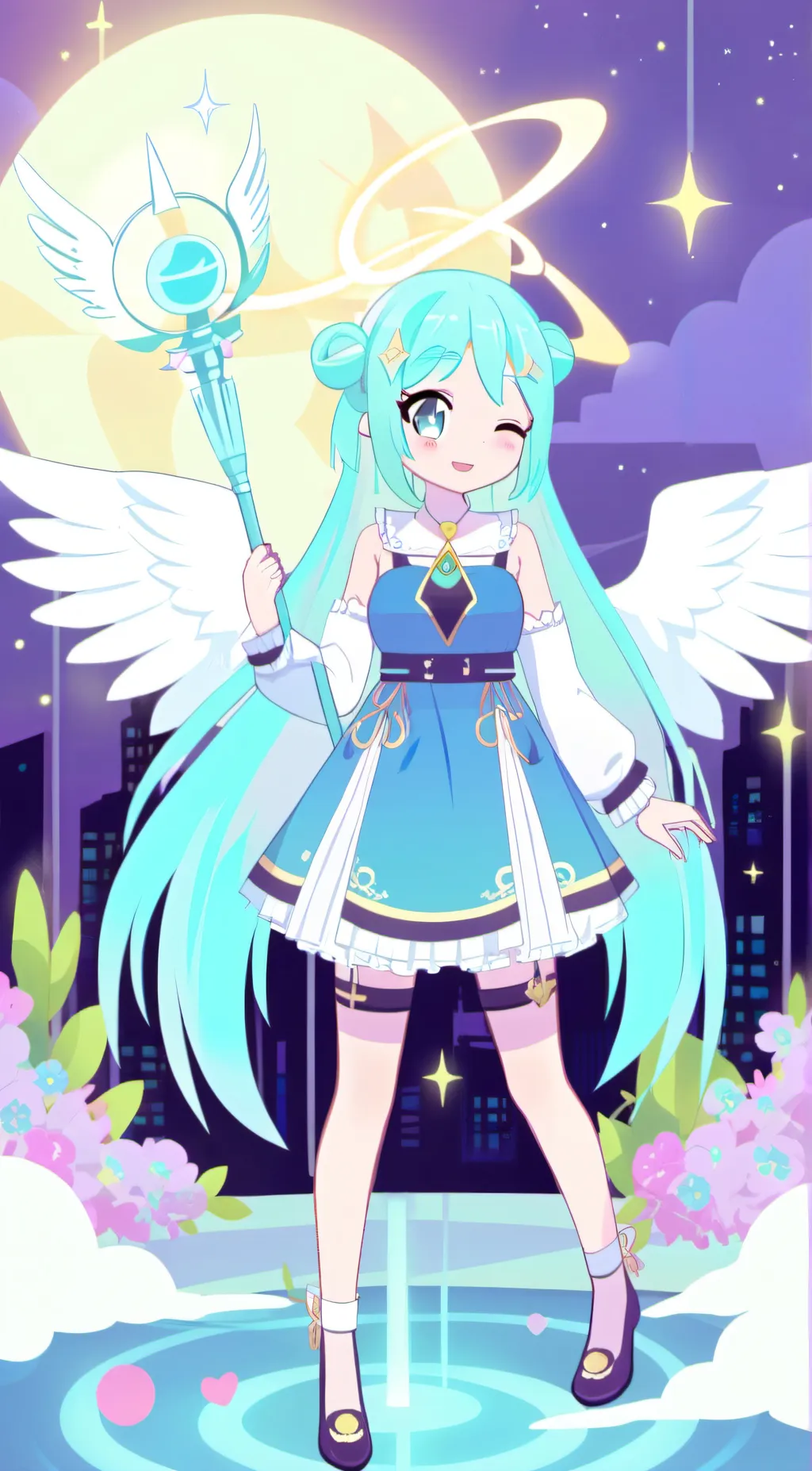 ai character: Angel background