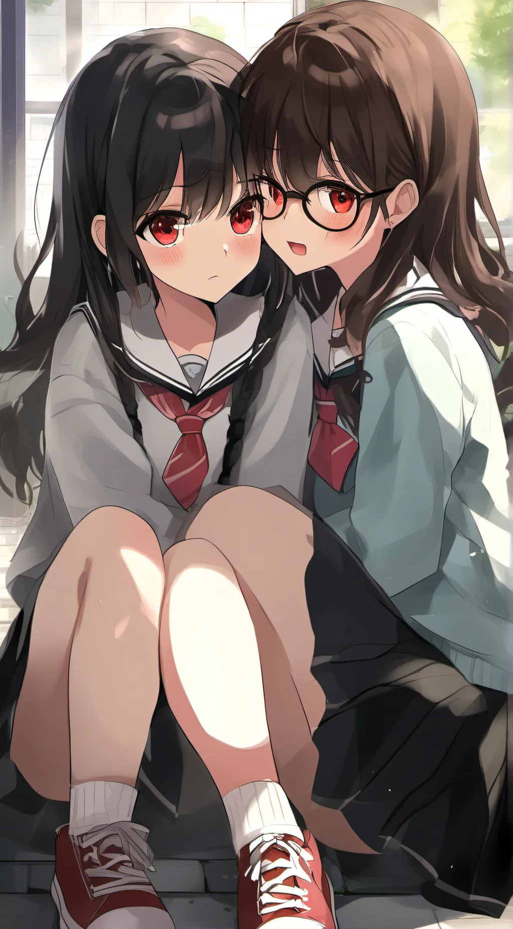 ai character: Emily& lily background