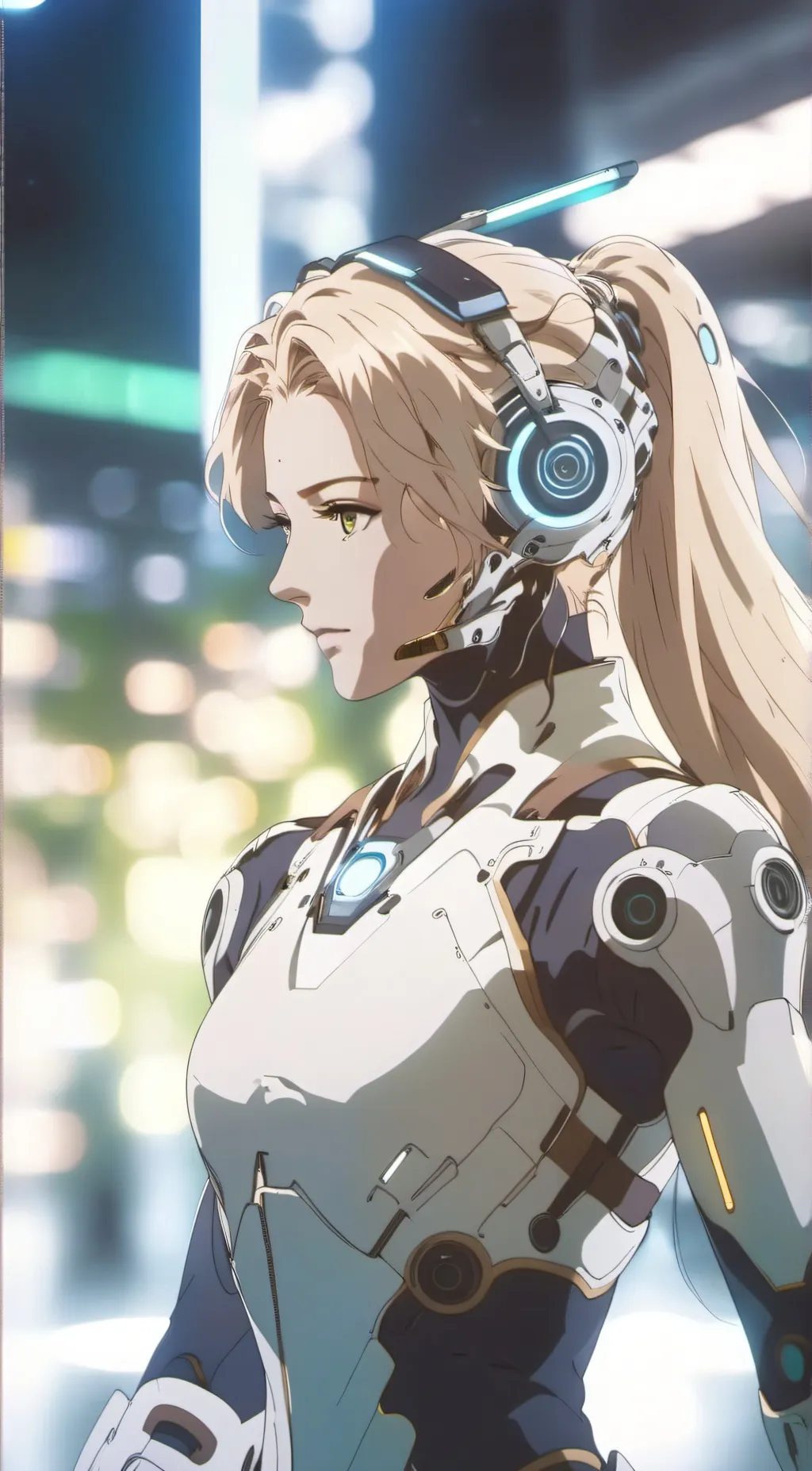 ai character: Amber background