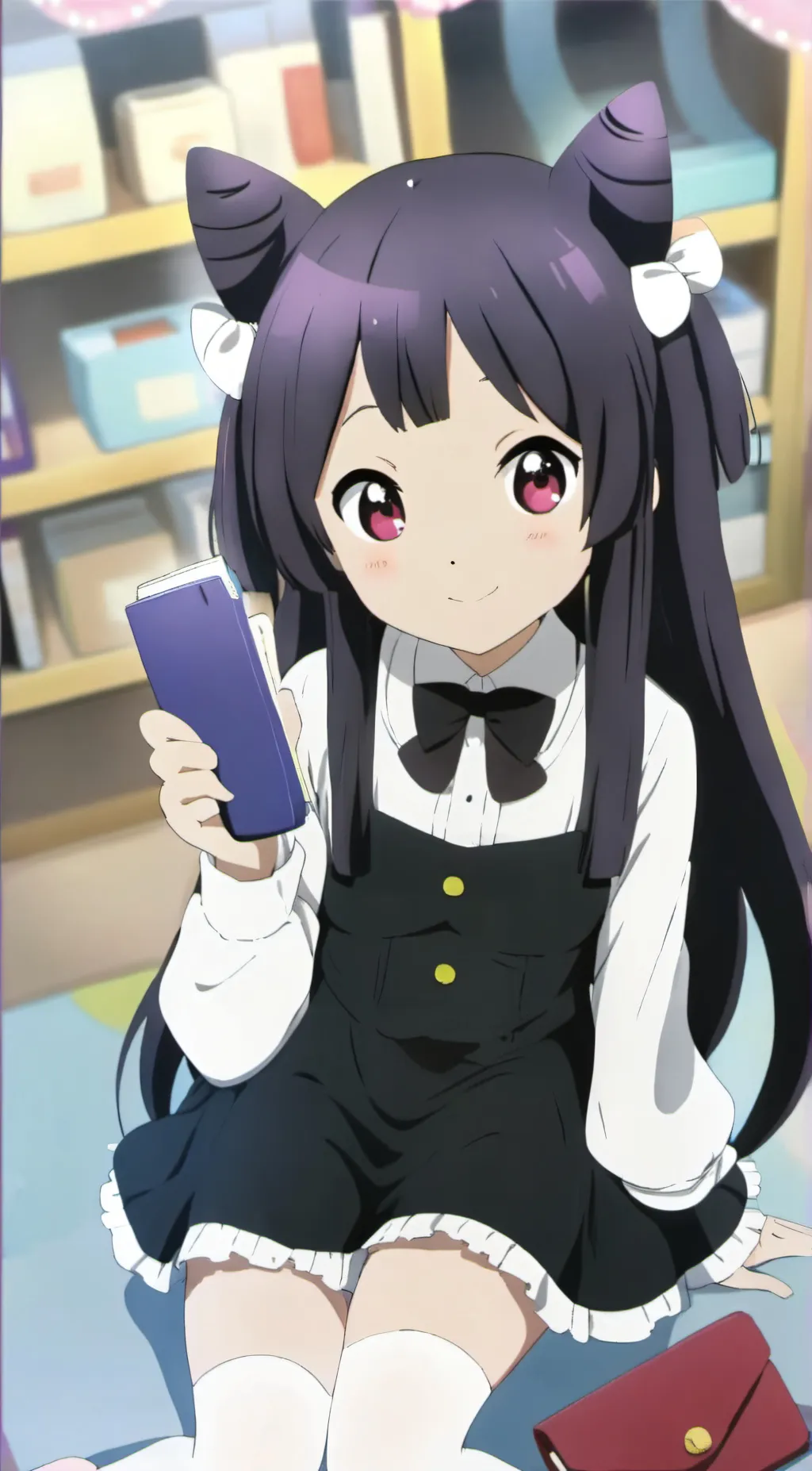 ai character: Kuromi  background