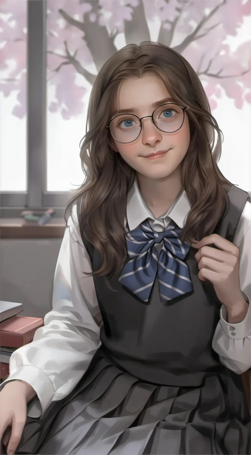 ai character: Ashley background