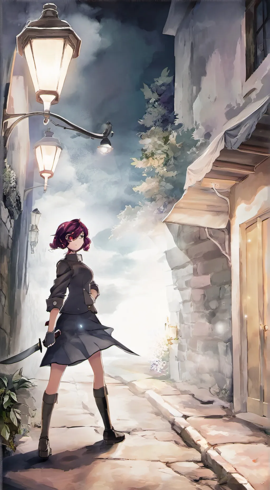 ai character: Uzi background