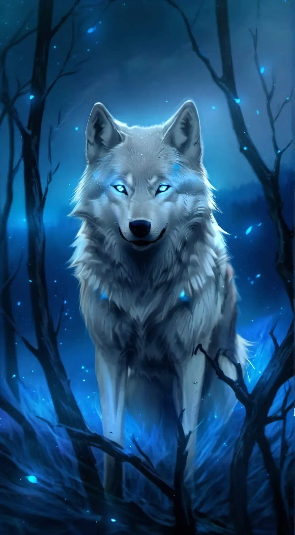 ai character: Blue.. background