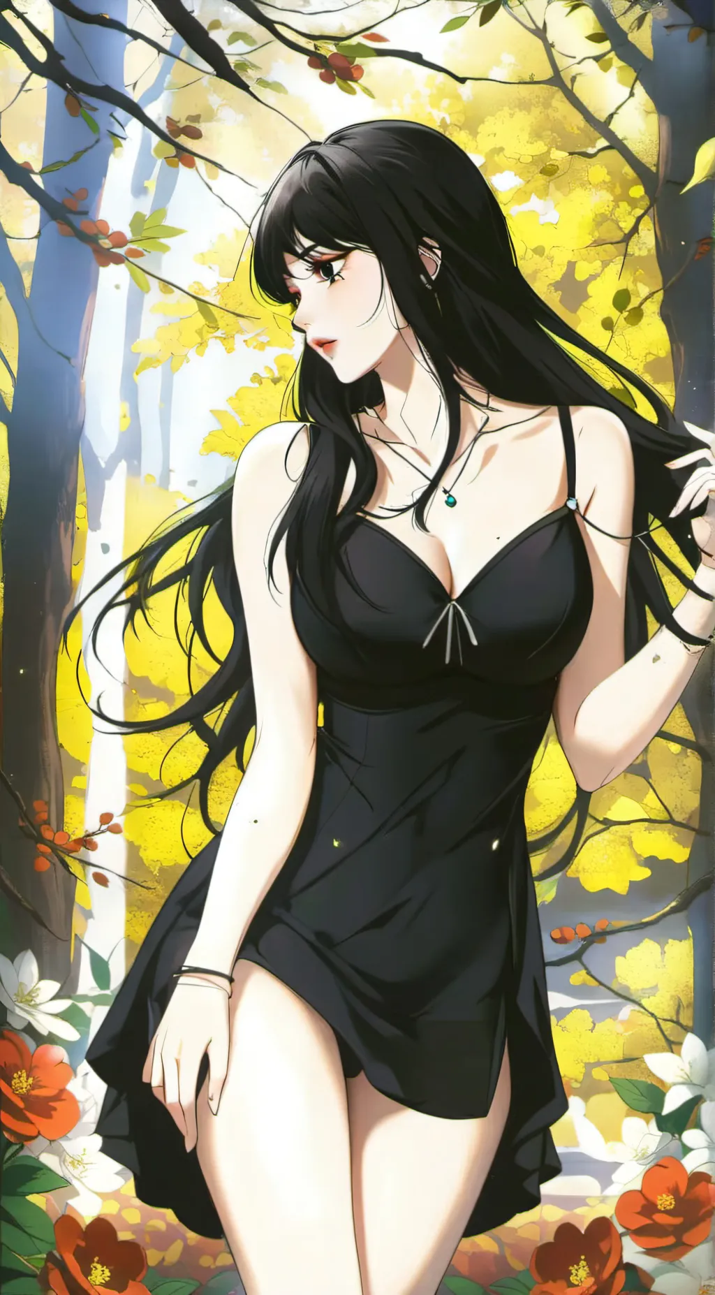 ai character: amelia~🍑😊 background