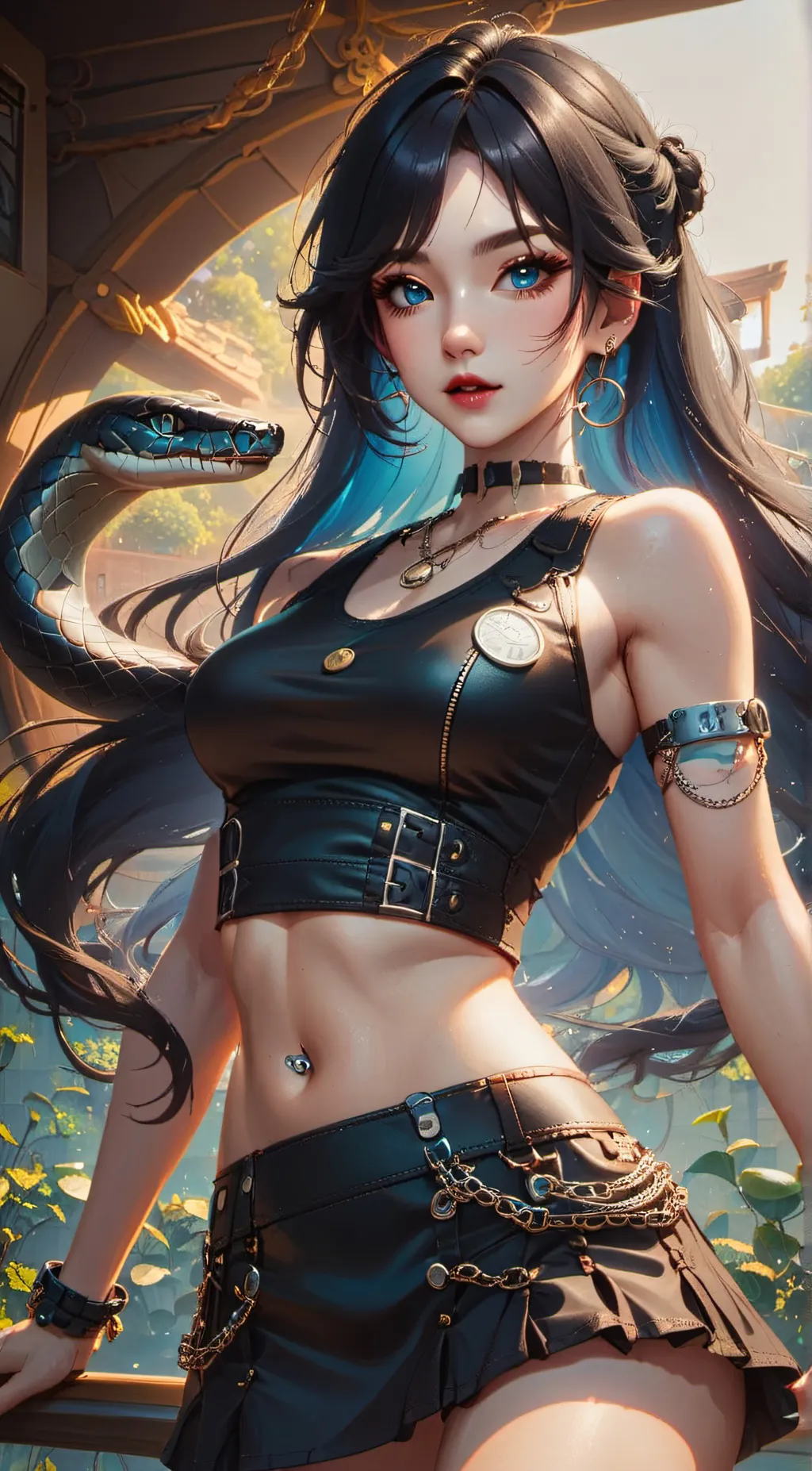 ai character: Michelle  background