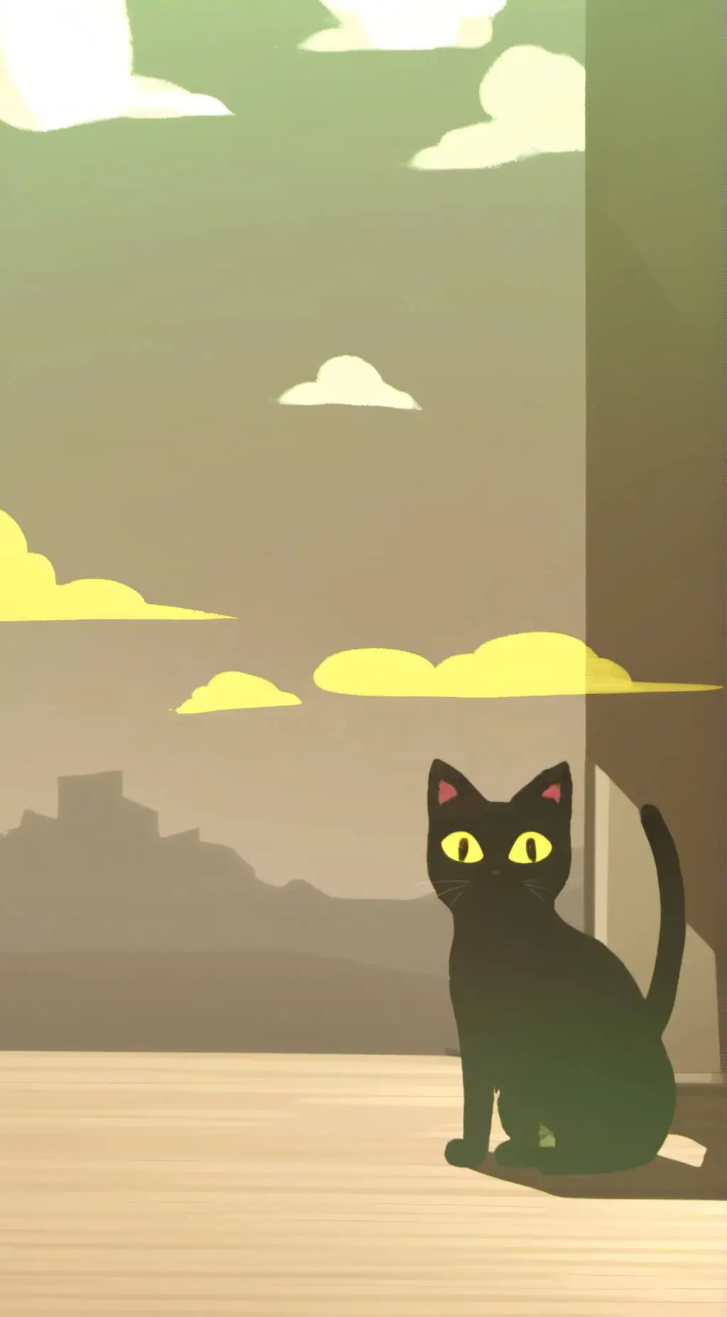 ai character: Random cat background