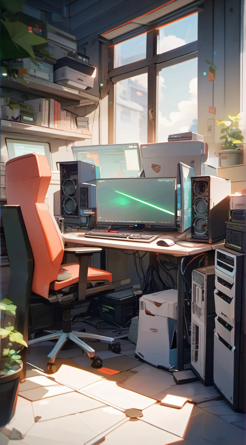 ai character: Website background