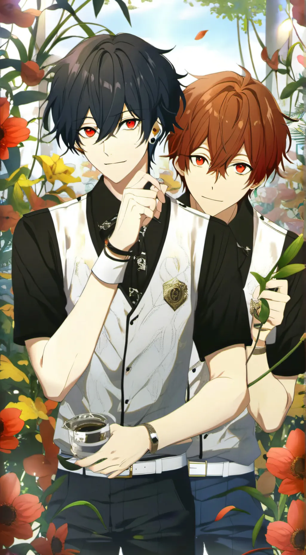 ai character: kaelyn and Jonny  background