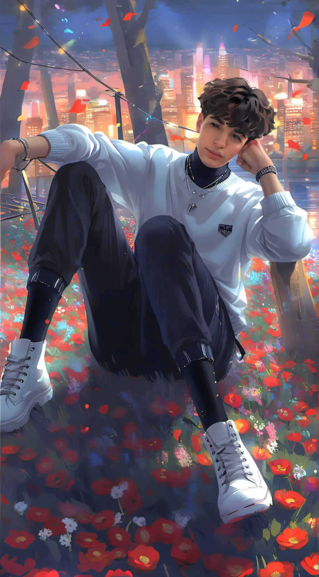 ai character: Nathaniel Milo  background