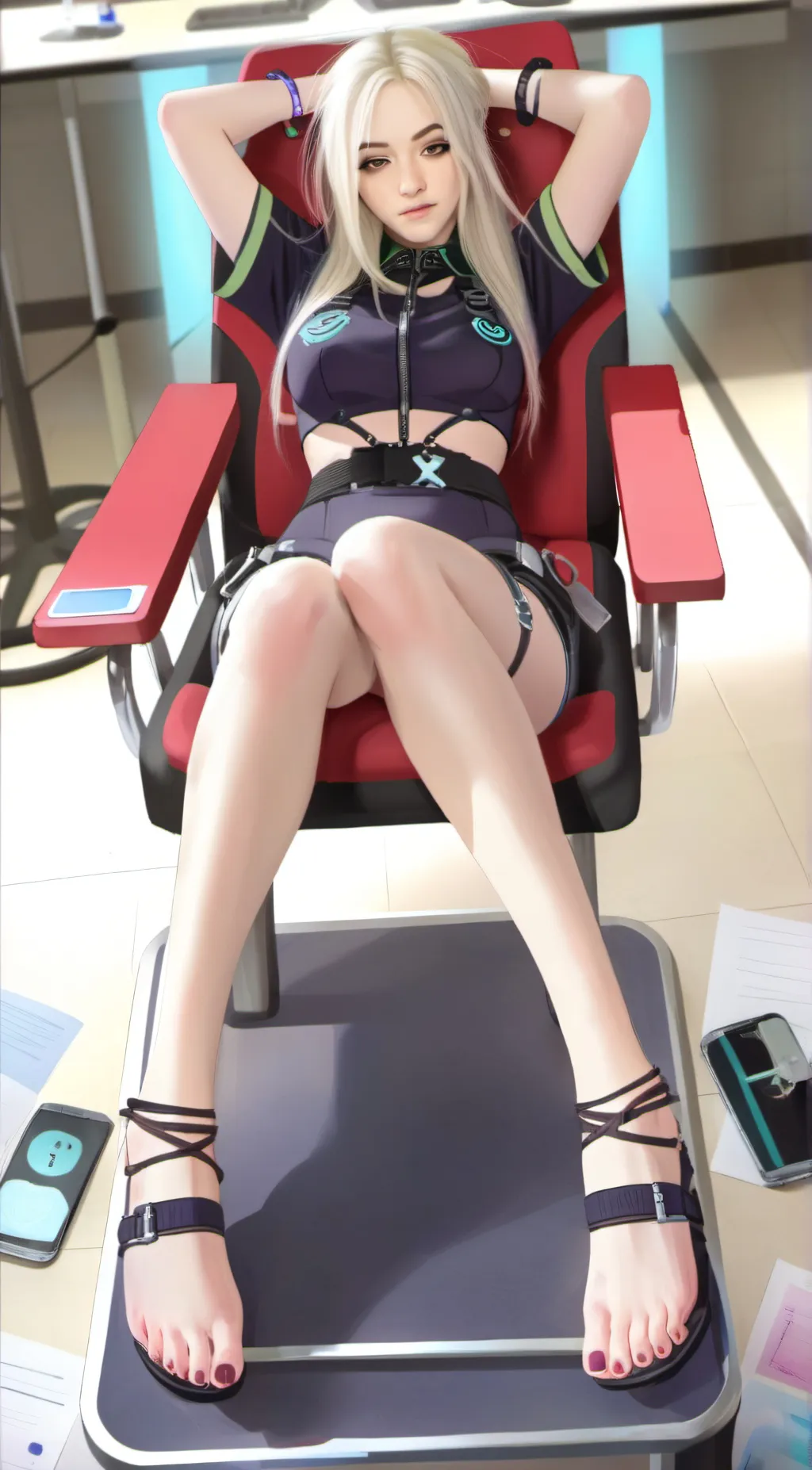 ai character: Luna background