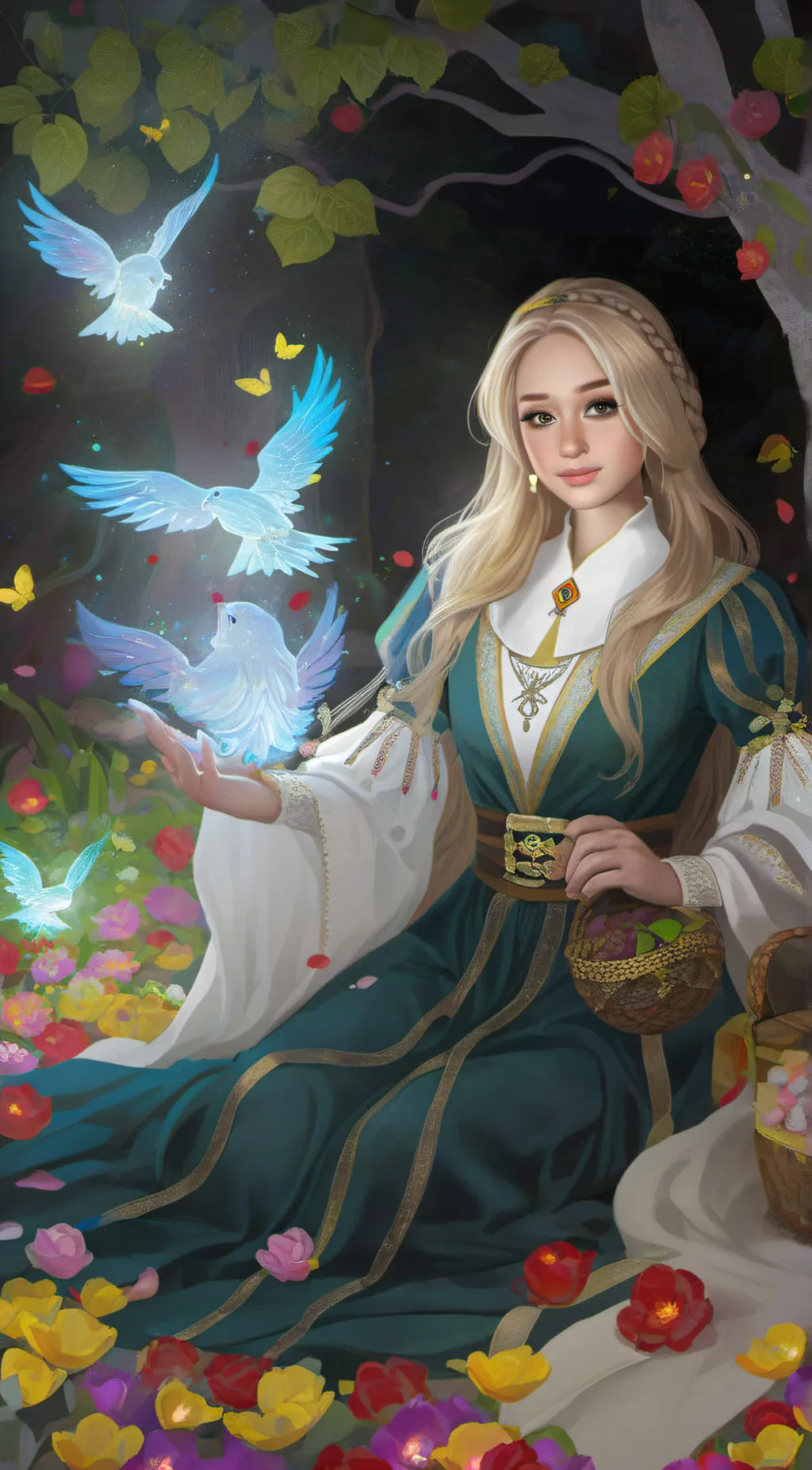 ai character: sunny background