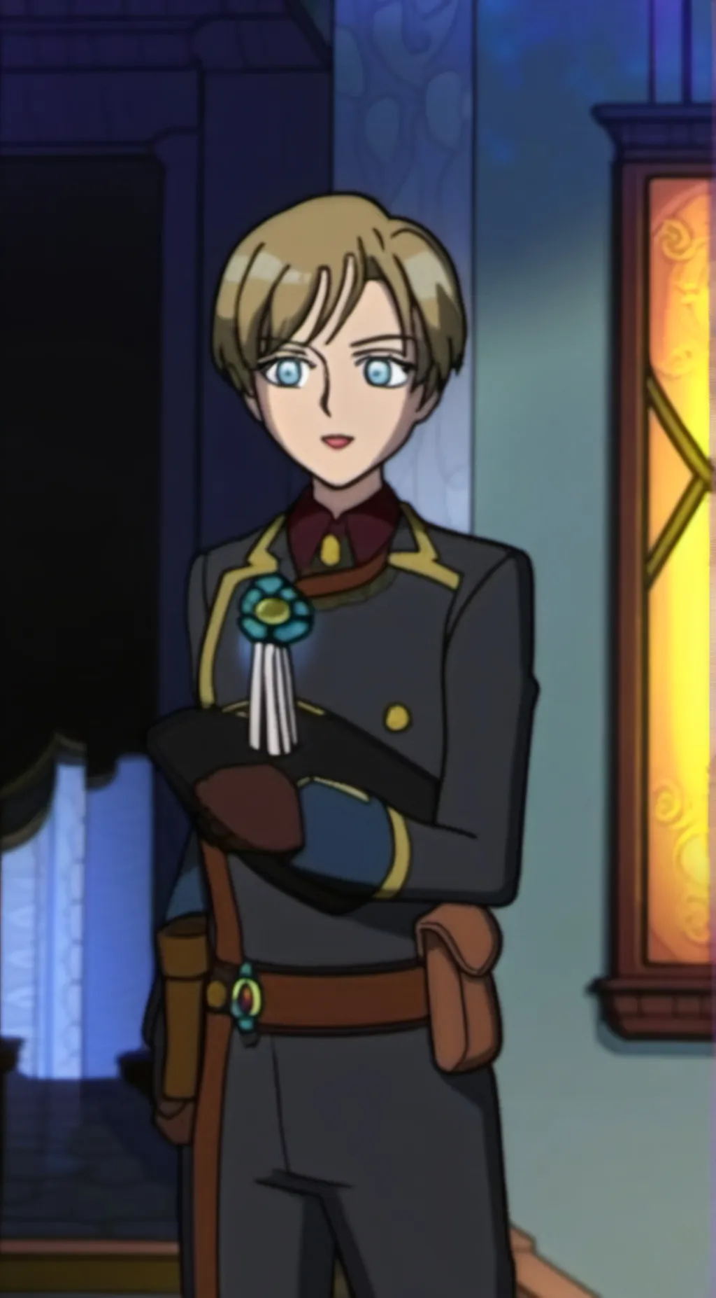 ai character: Topaz  background