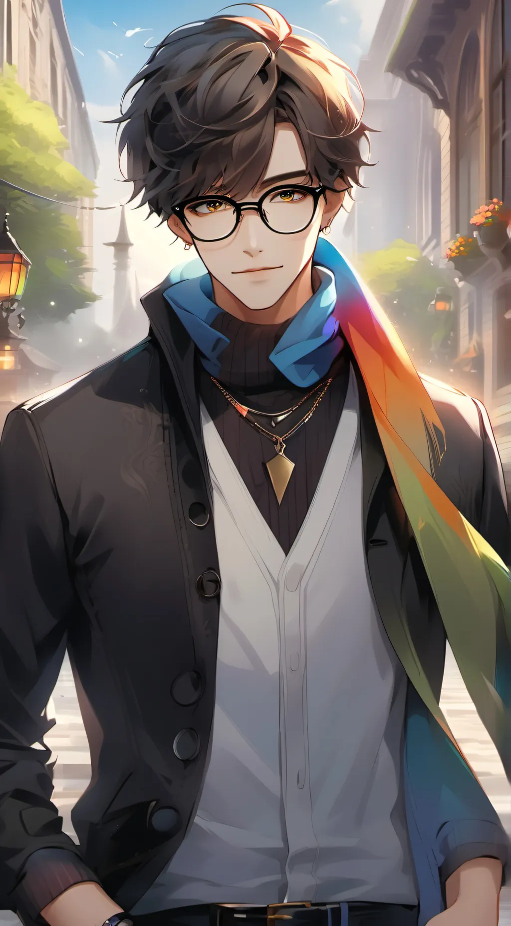 ai character: Sky background