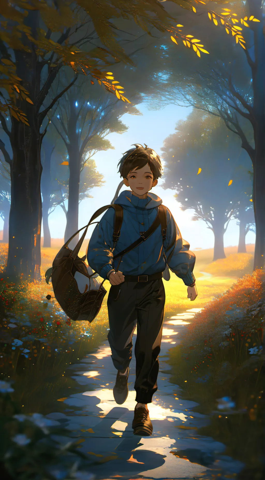 ai character: Forest Boy background