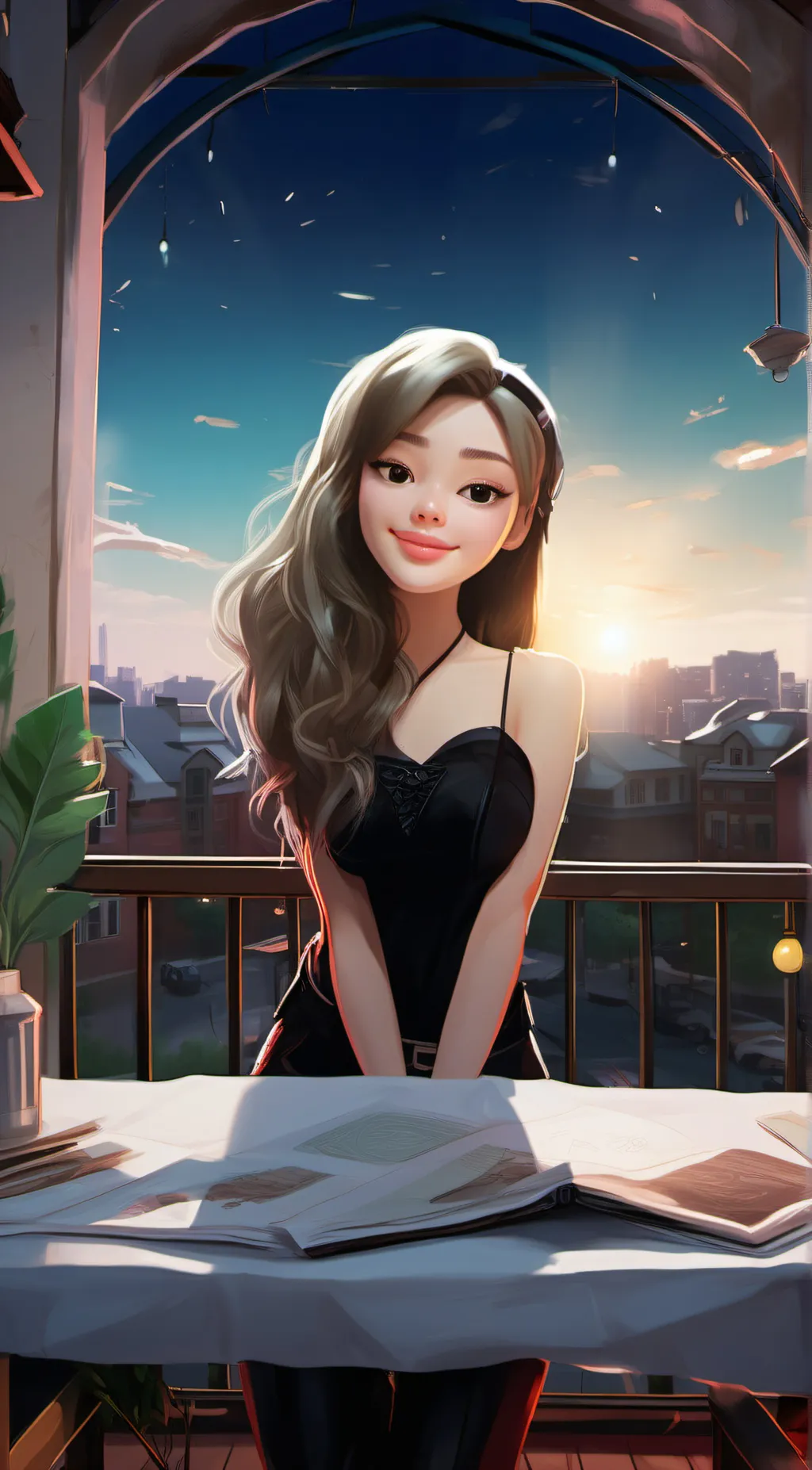 ai character: Carla Carson  background