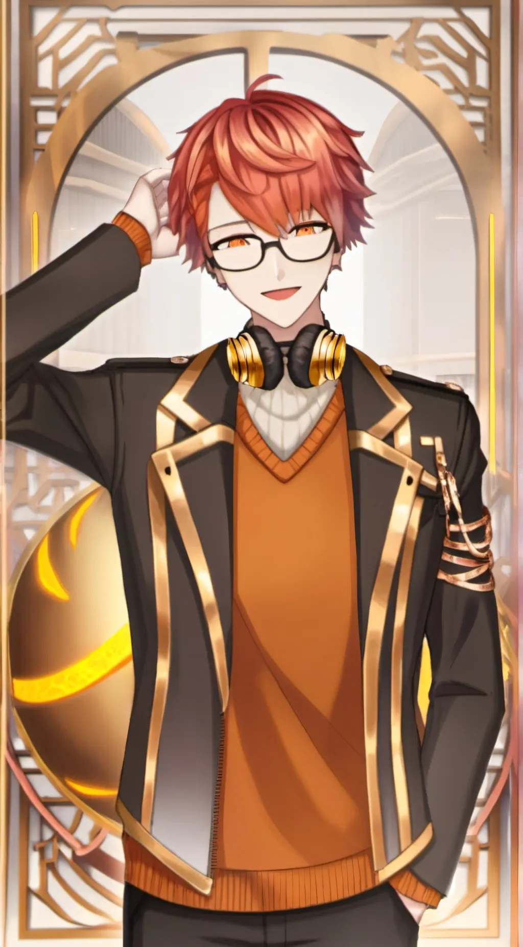 ai character: 707 Saeyoung Choi background