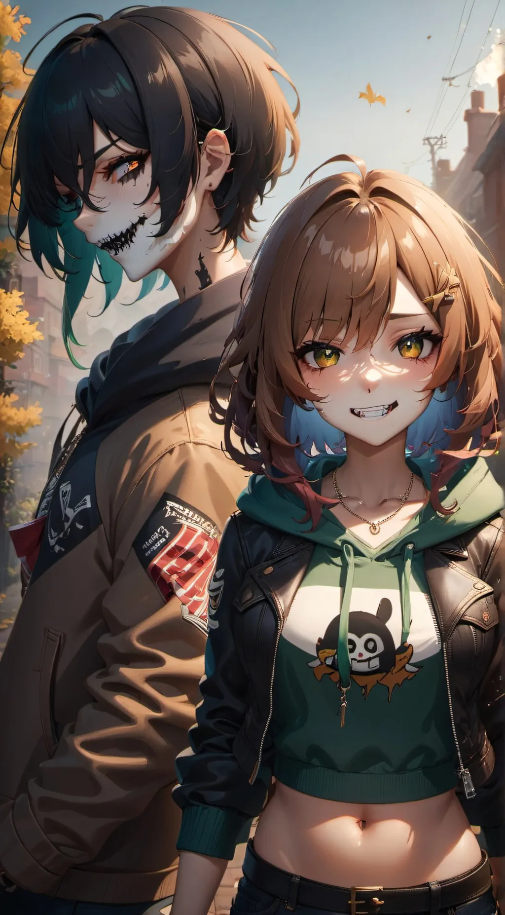 ai character: willow and Ashley background