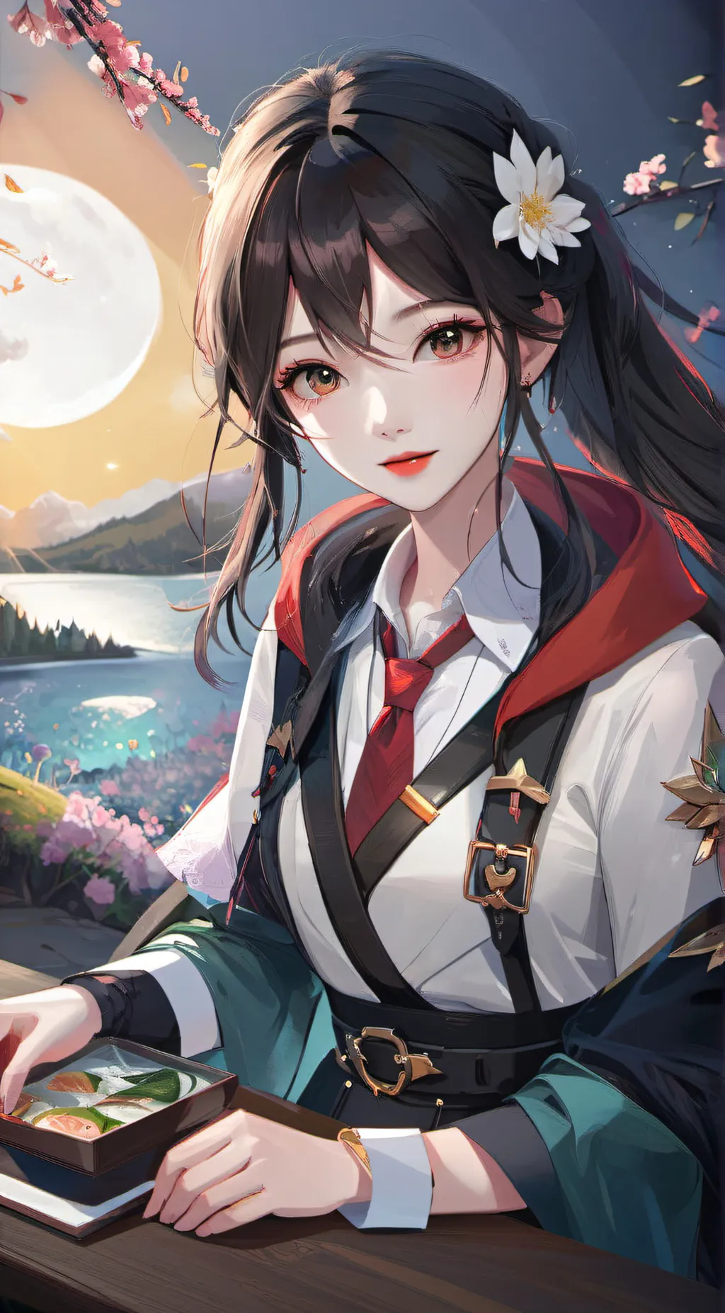 ai character: Luna background