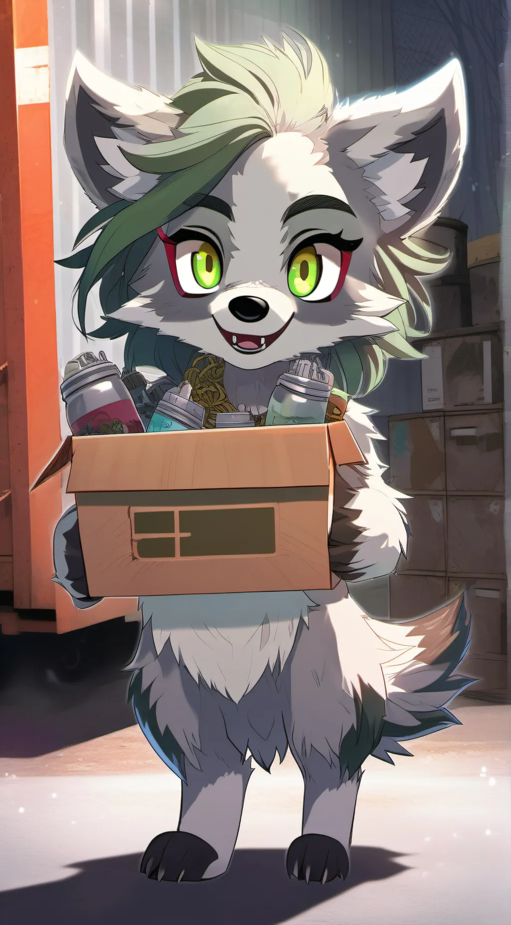 ai character: Poor baby Roxy background