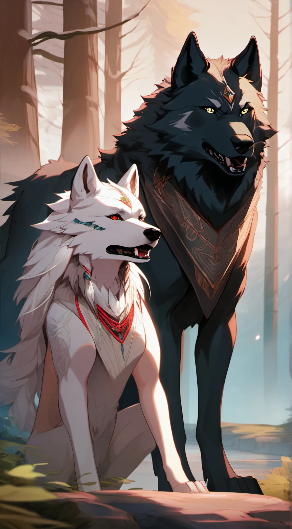 ai character: night  background