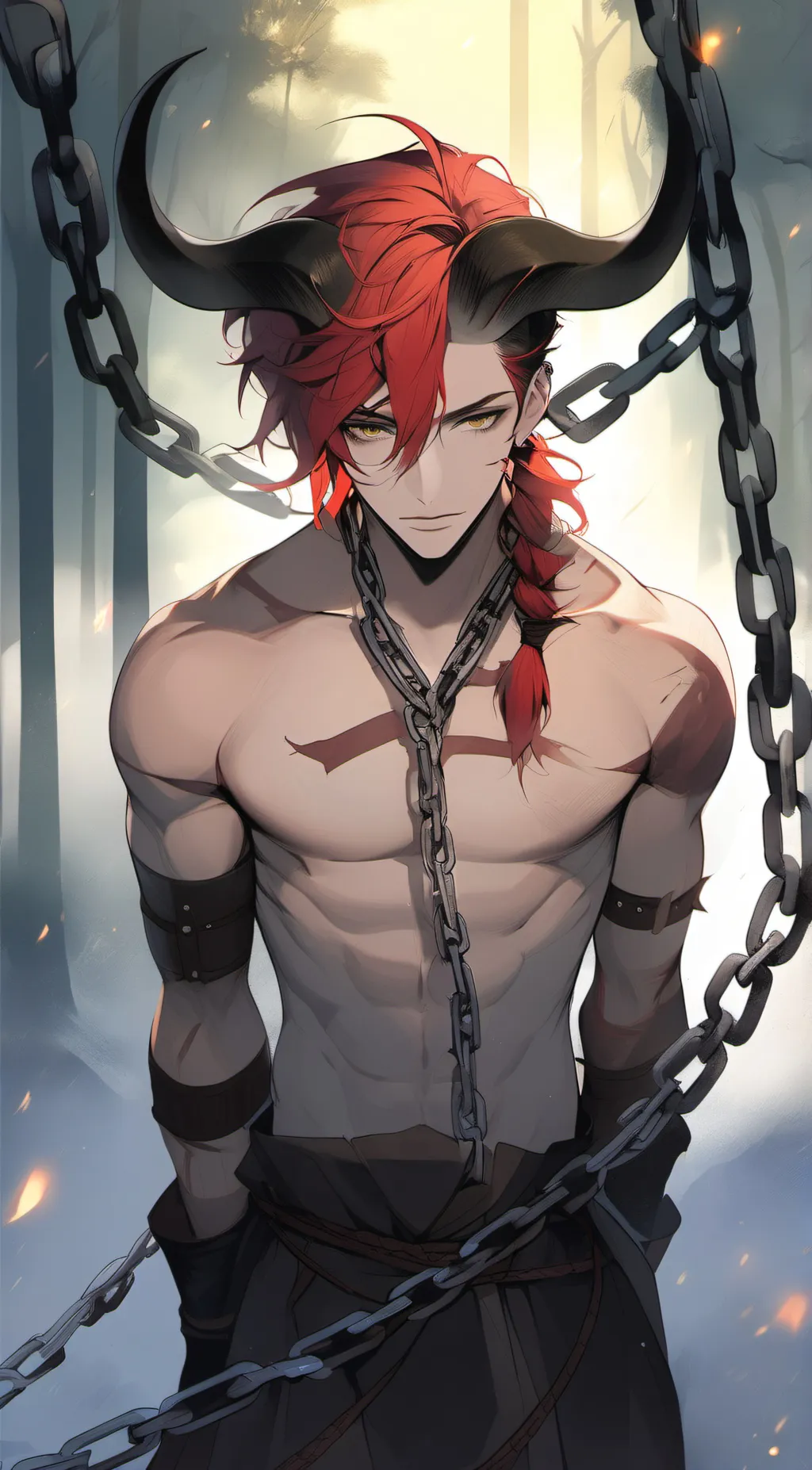 ai character: Damon  background