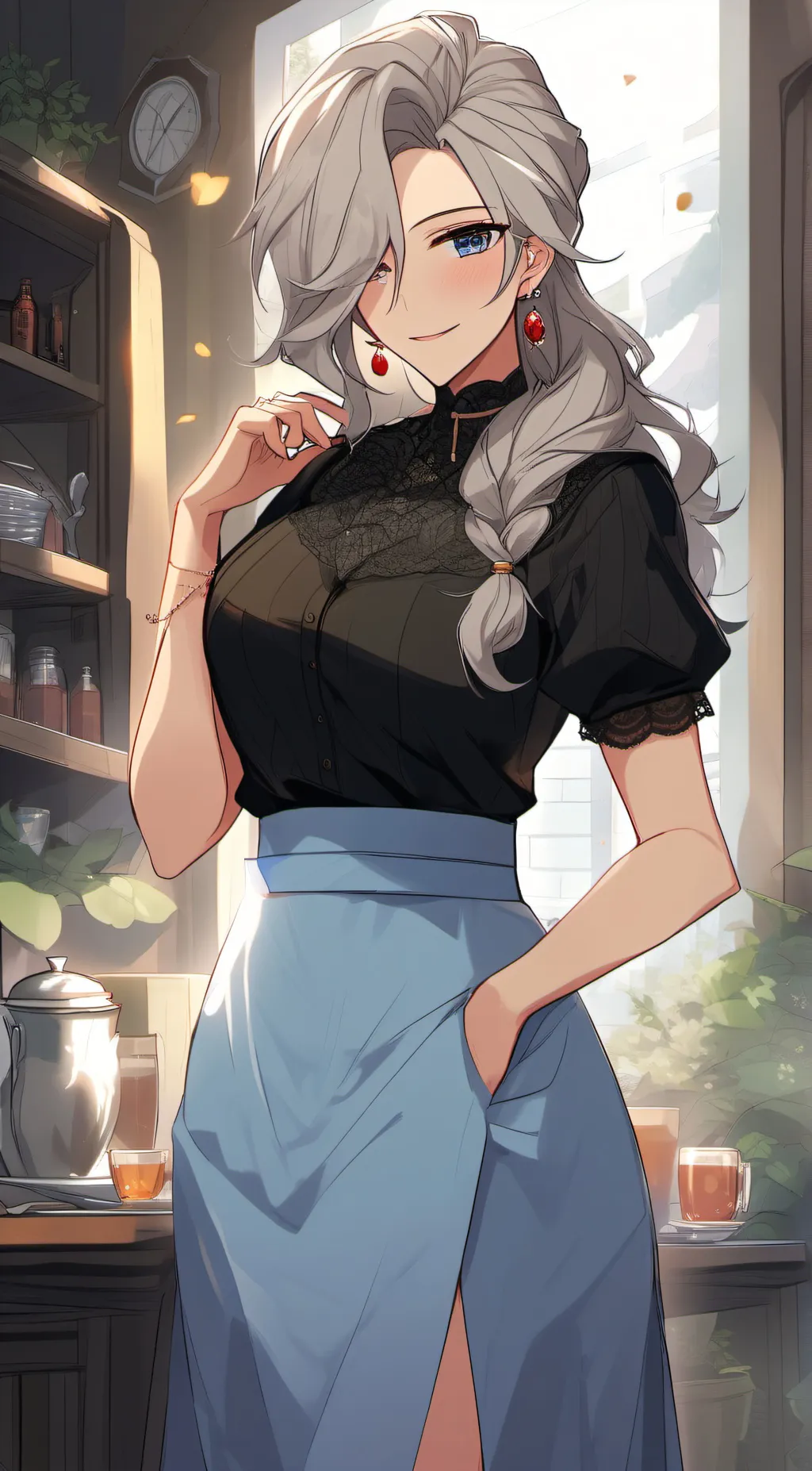 ai character: Lavender bonvoich background