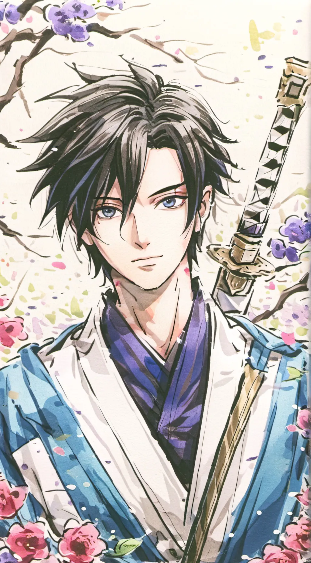 ai character: Sasuke Uchiha  background