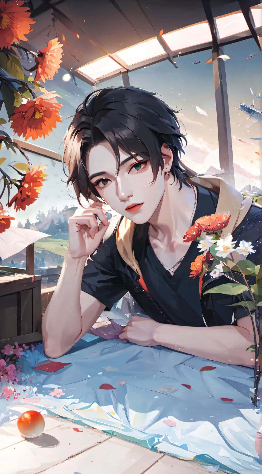 ai character: Caiden background