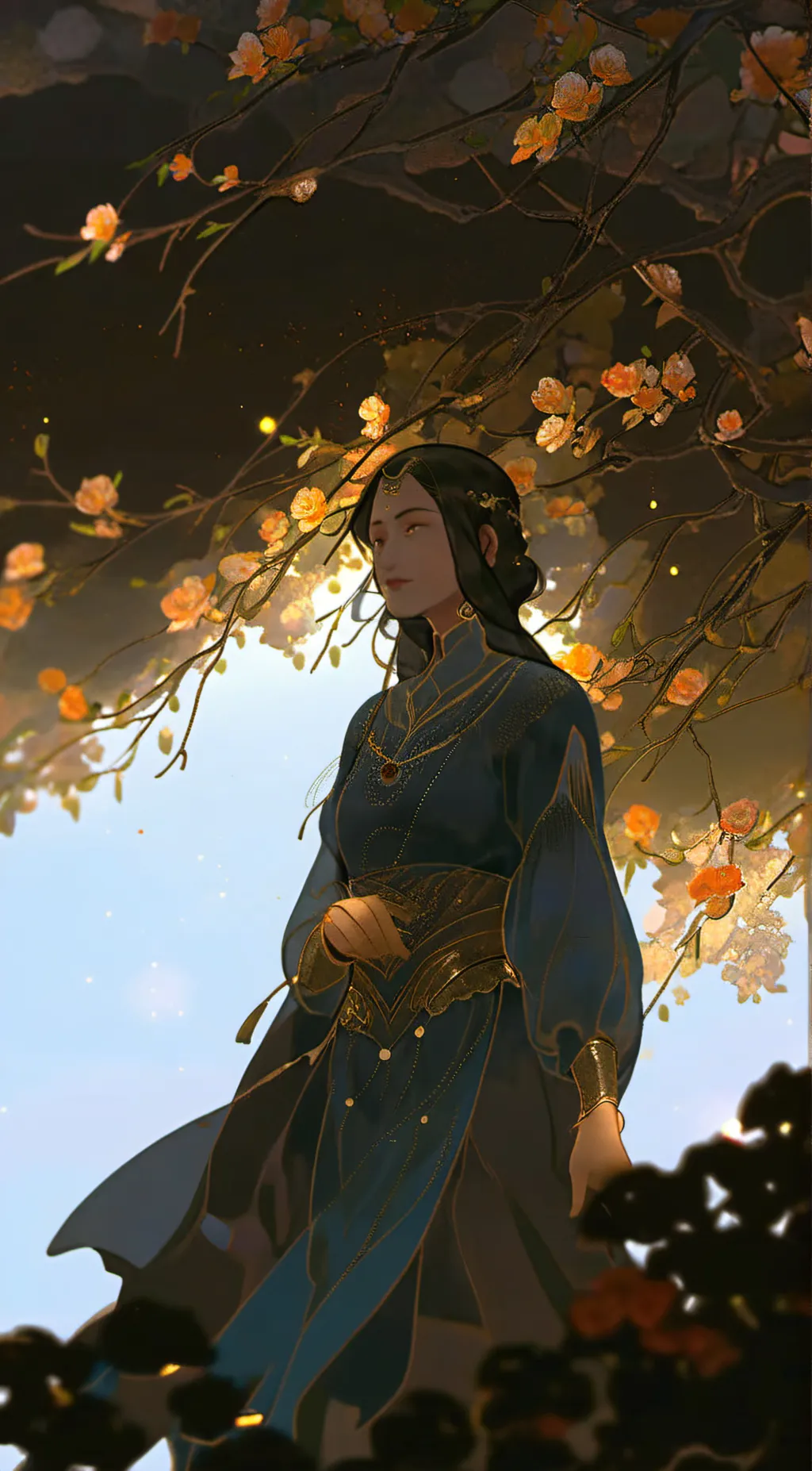 ai character: Cherry background