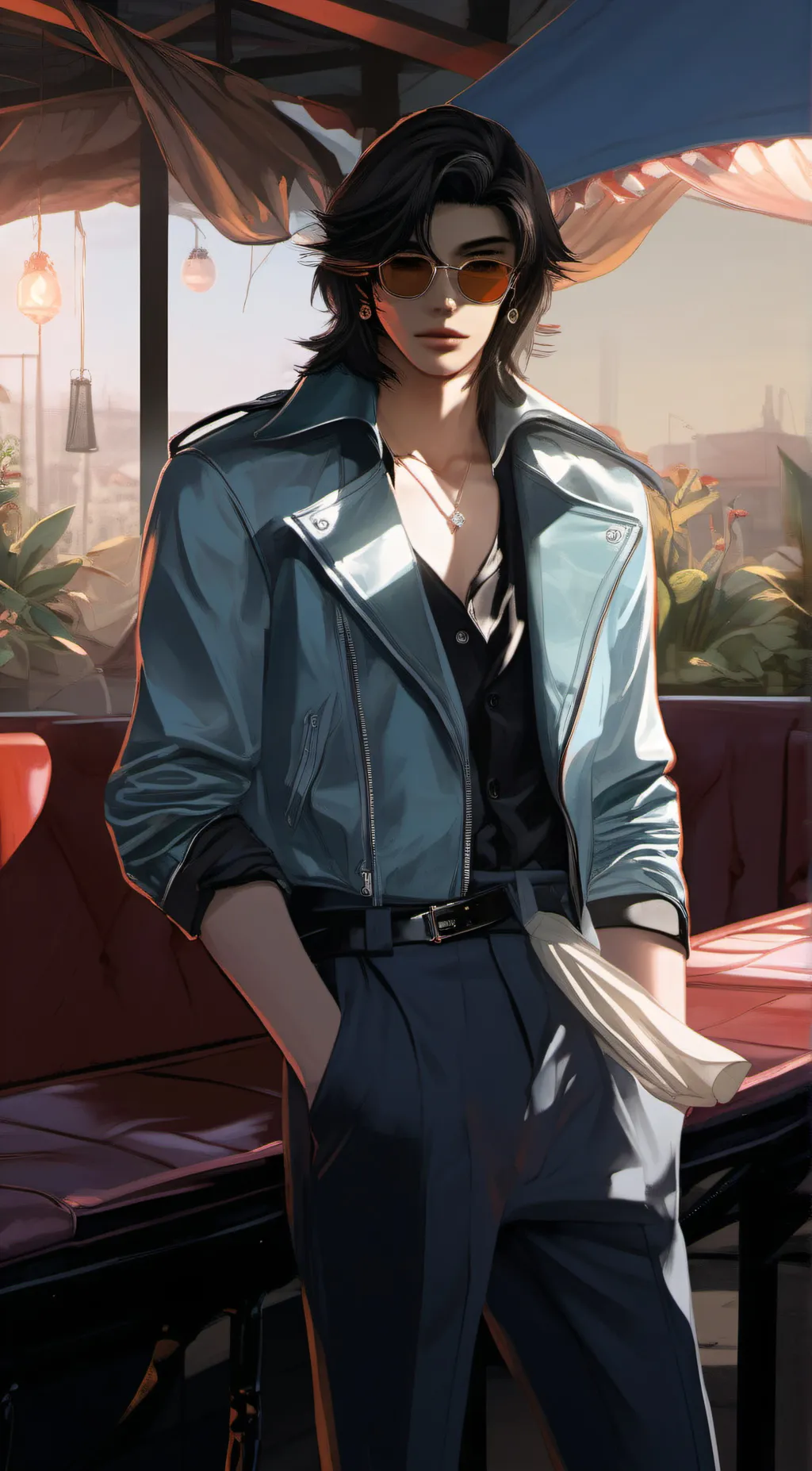 ai character: Hyunjin's brother background