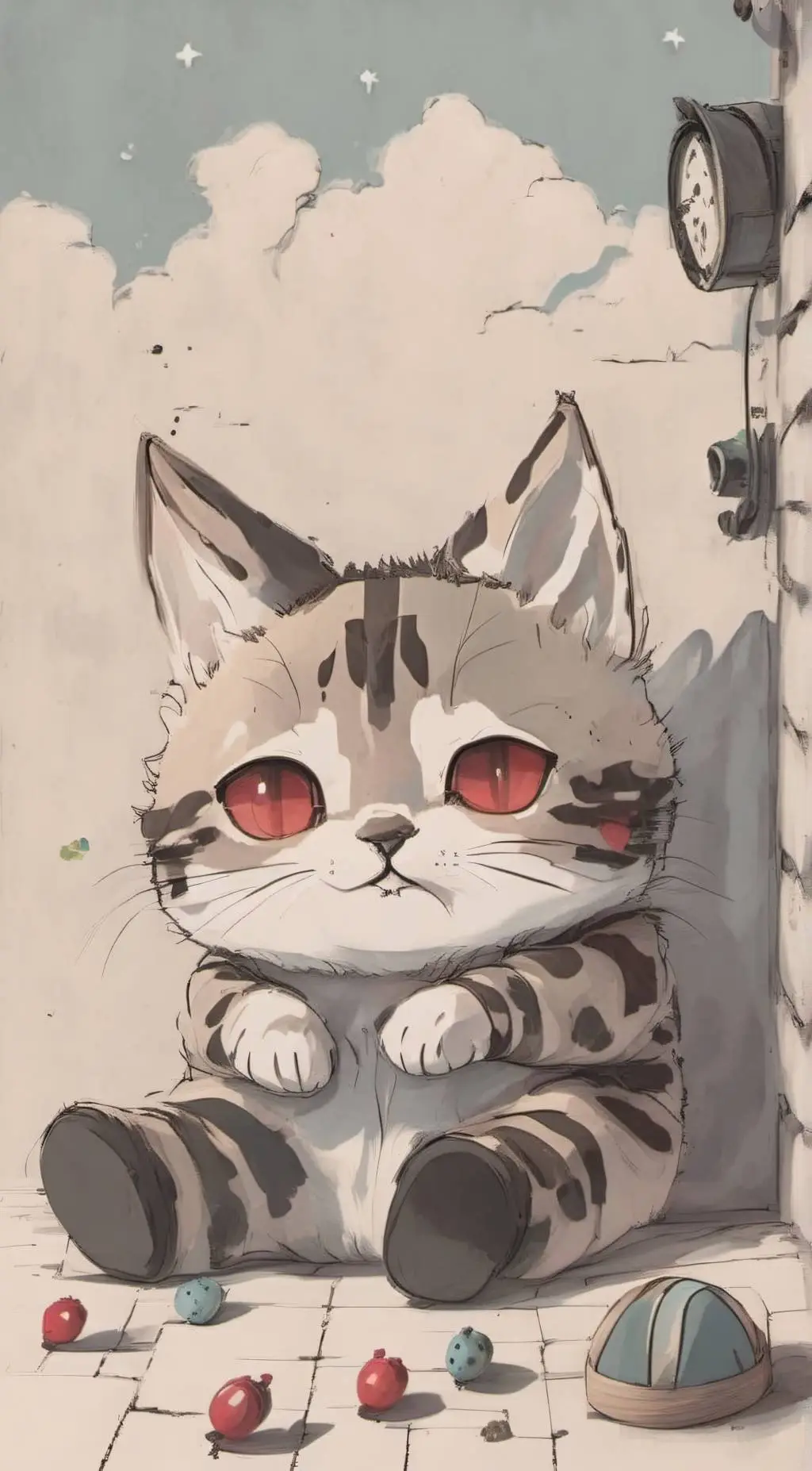 ai character: catnap background