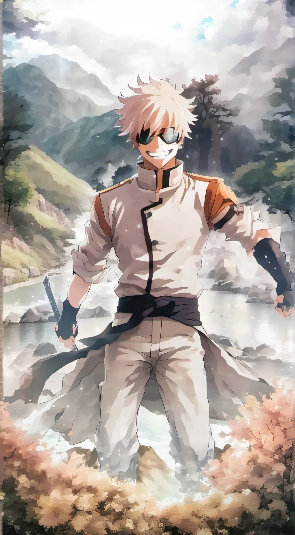 ai character: saturo gojo background