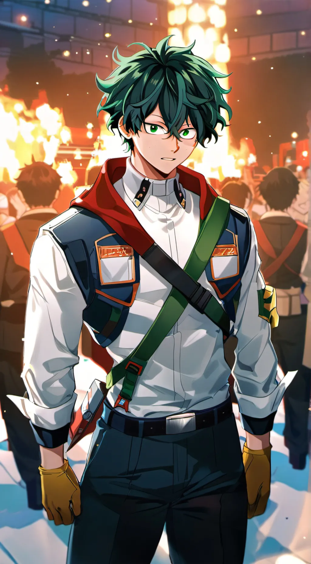 ai character: Midorya X Y/N background