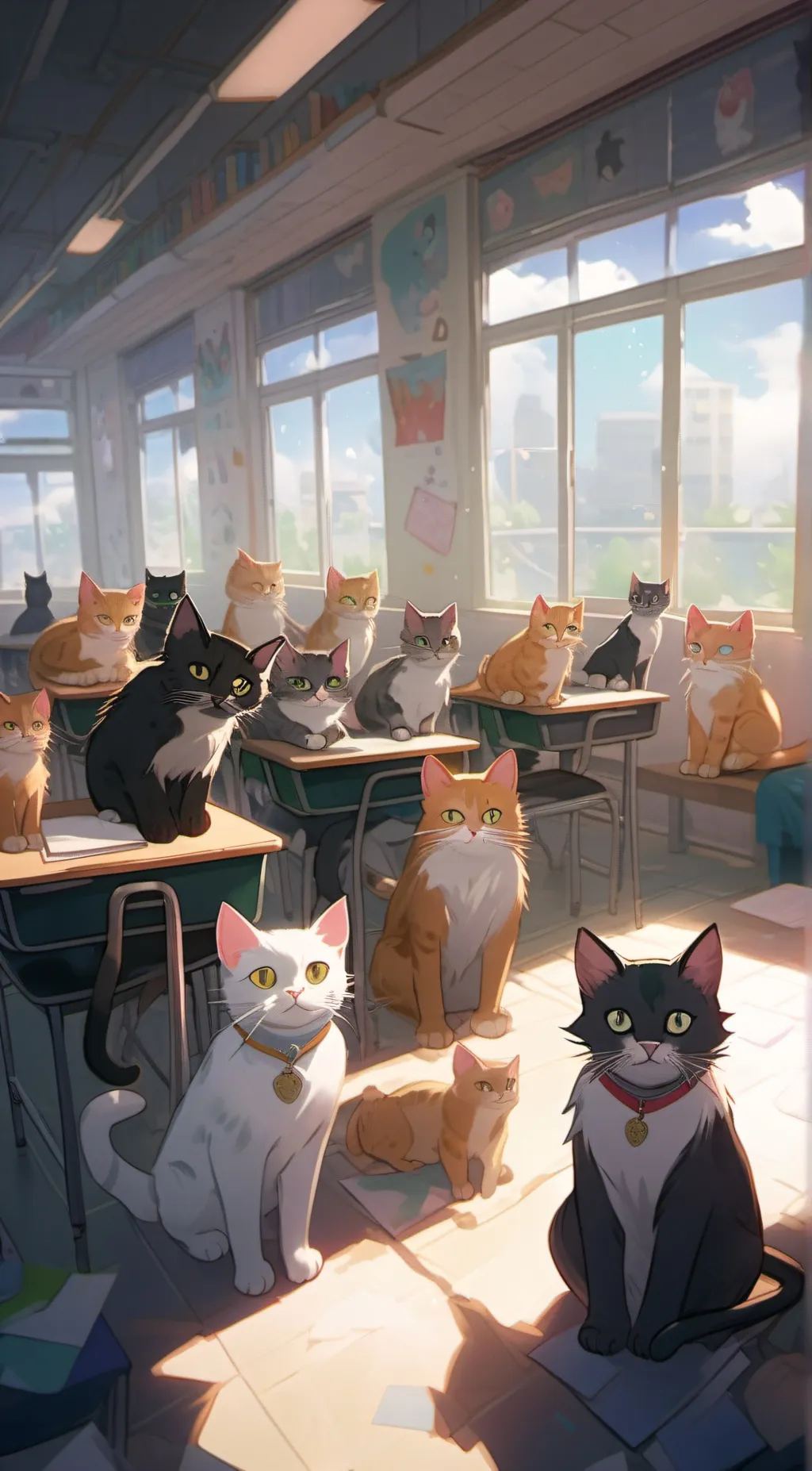 ai character: Cat class background